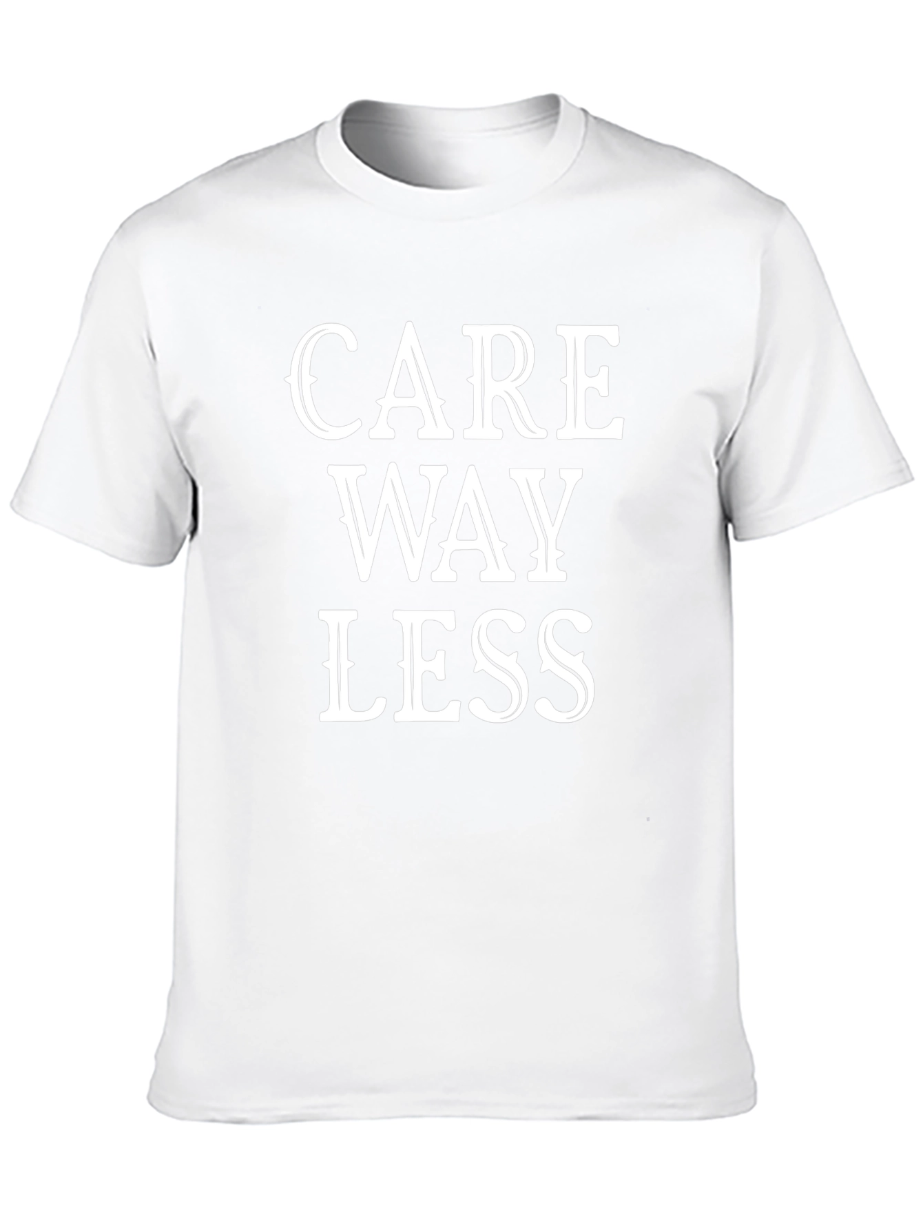 Care Way Less Graphic T-Shirt - Black
