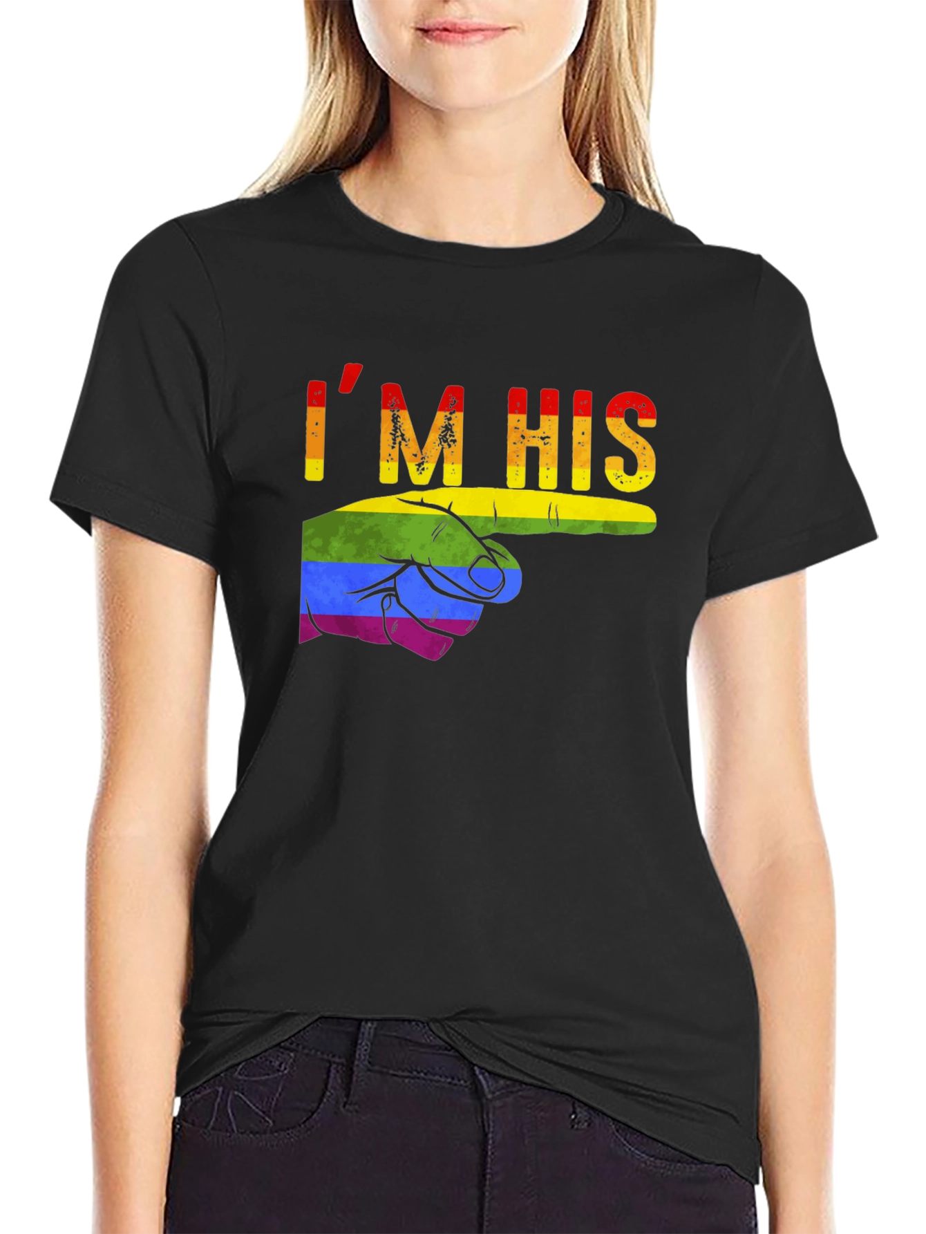 Im His Pride T-Shirt LGBT Gay Love Tee