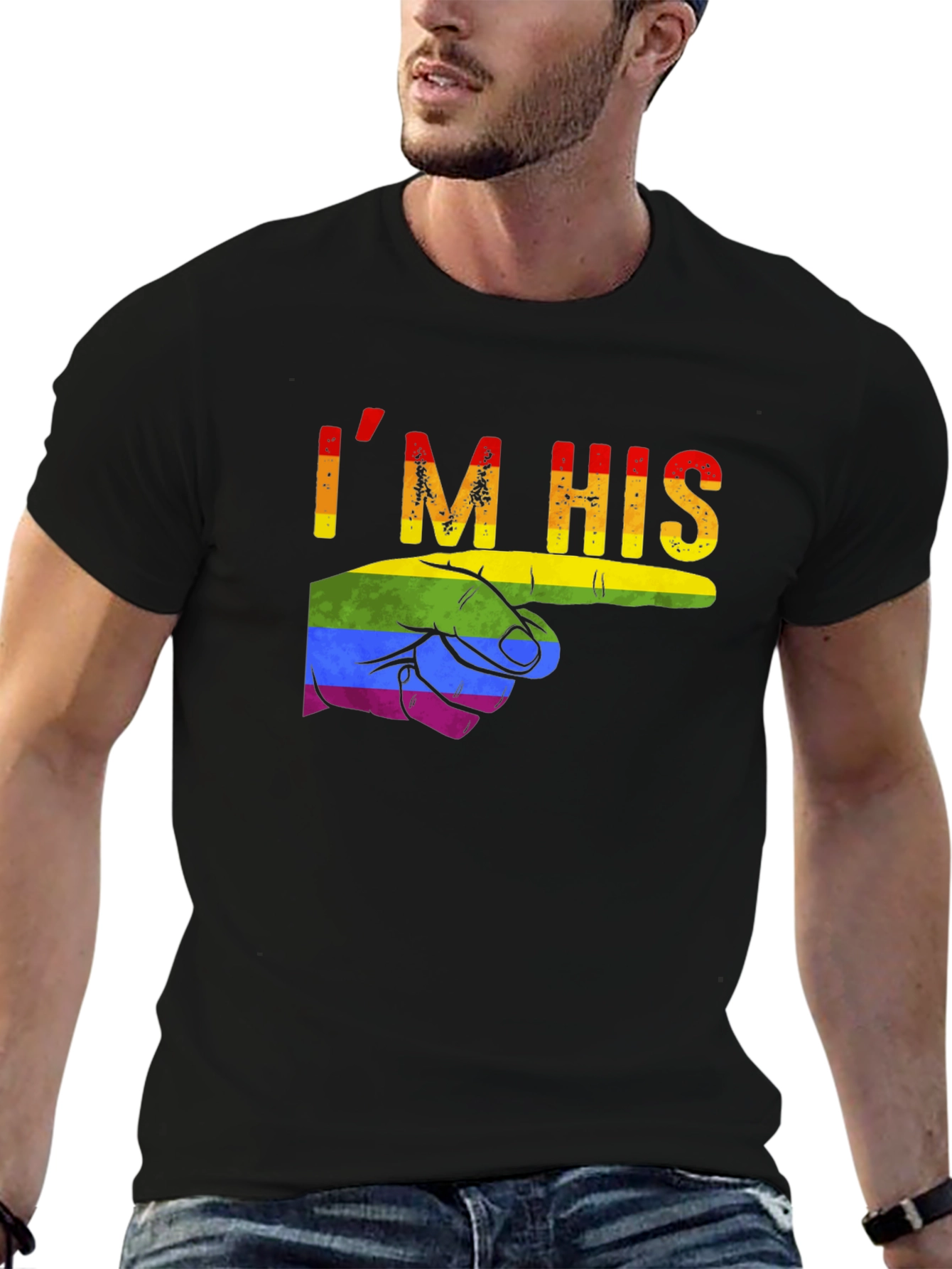 Im His Pride T-Shirt LGBT Gay Love Tee