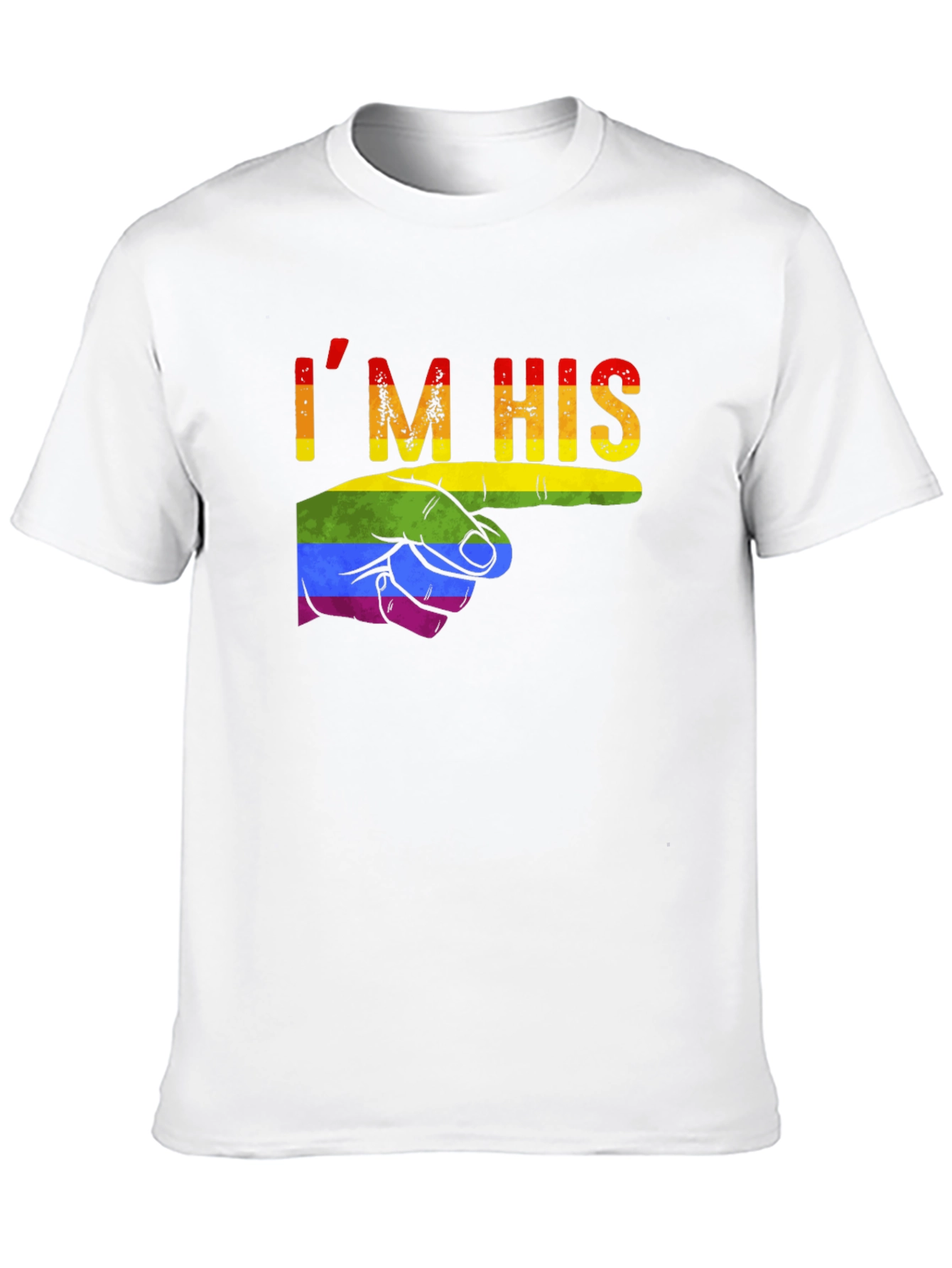 Im His Pride T-Shirt LGBT Gay Love Tee