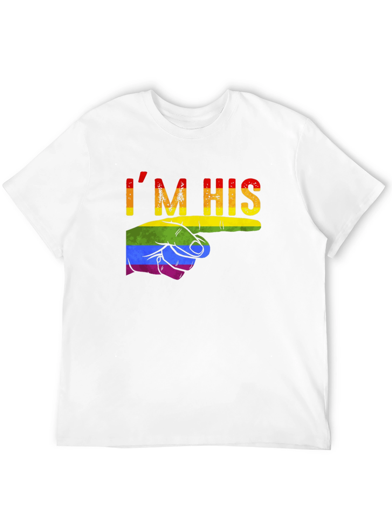 Im His Pride T-Shirt LGBT Gay Love Tee