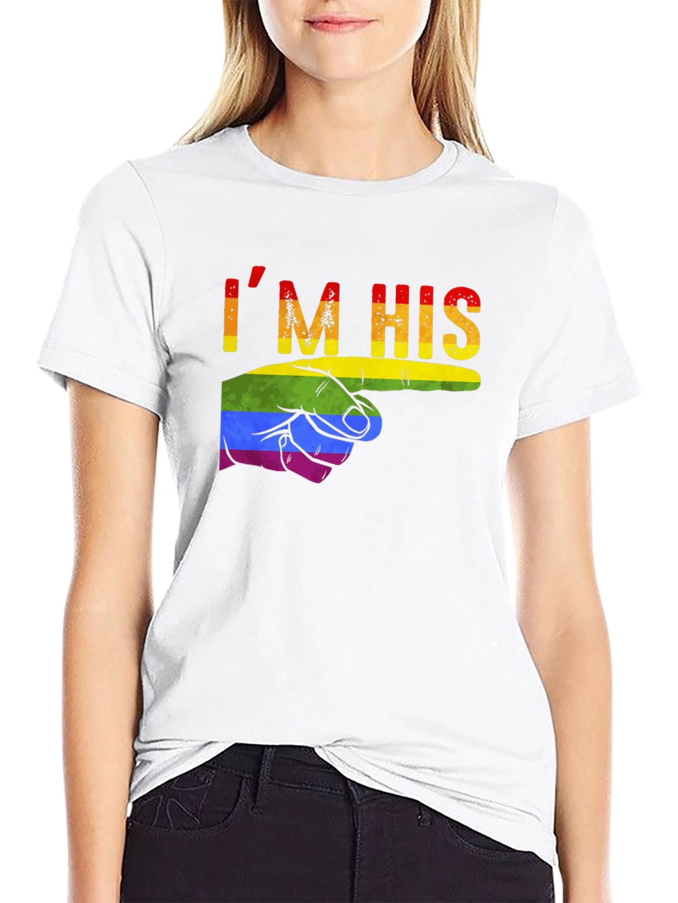 Im His Pride T-Shirt LGBT Gay Love Tee