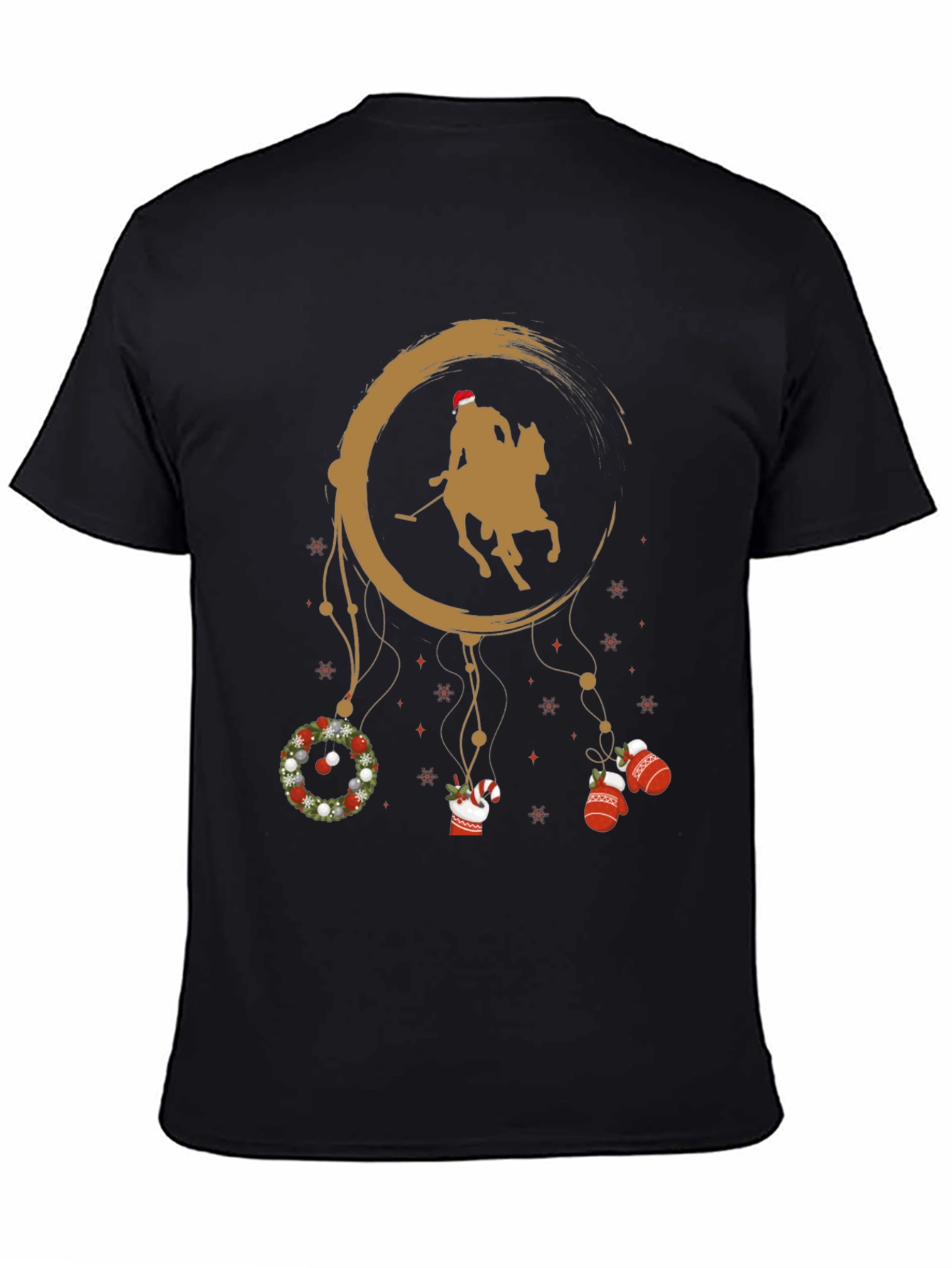 Christmas Horse Polo T-Shirt