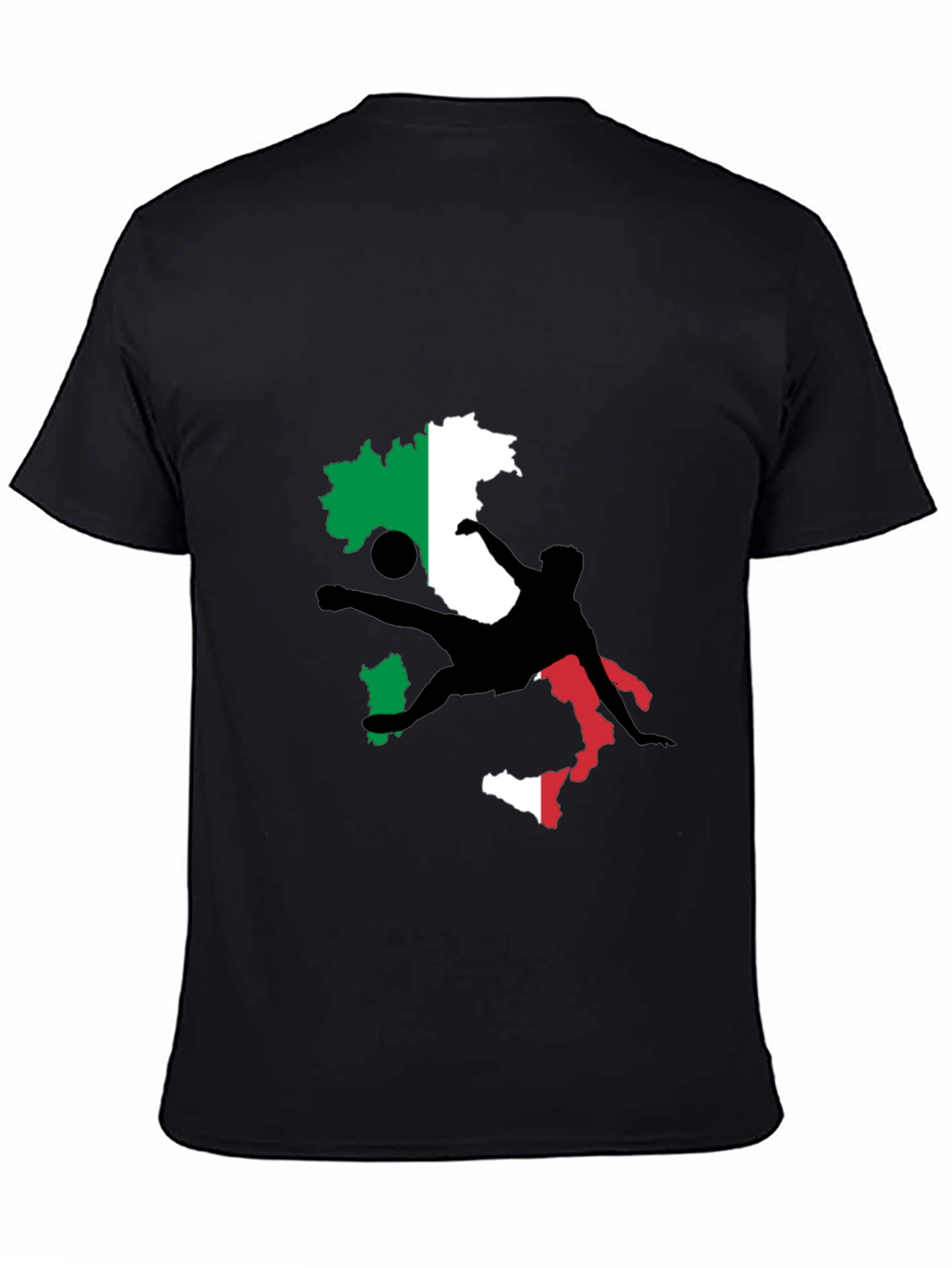 Italy Soccer Fan T-Shirt - Black