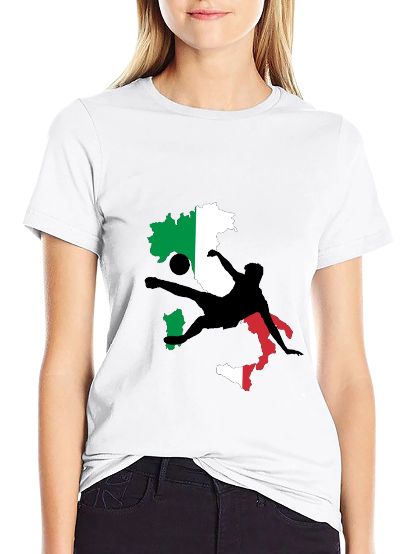 Italy Soccer Fan T-Shirt - Black