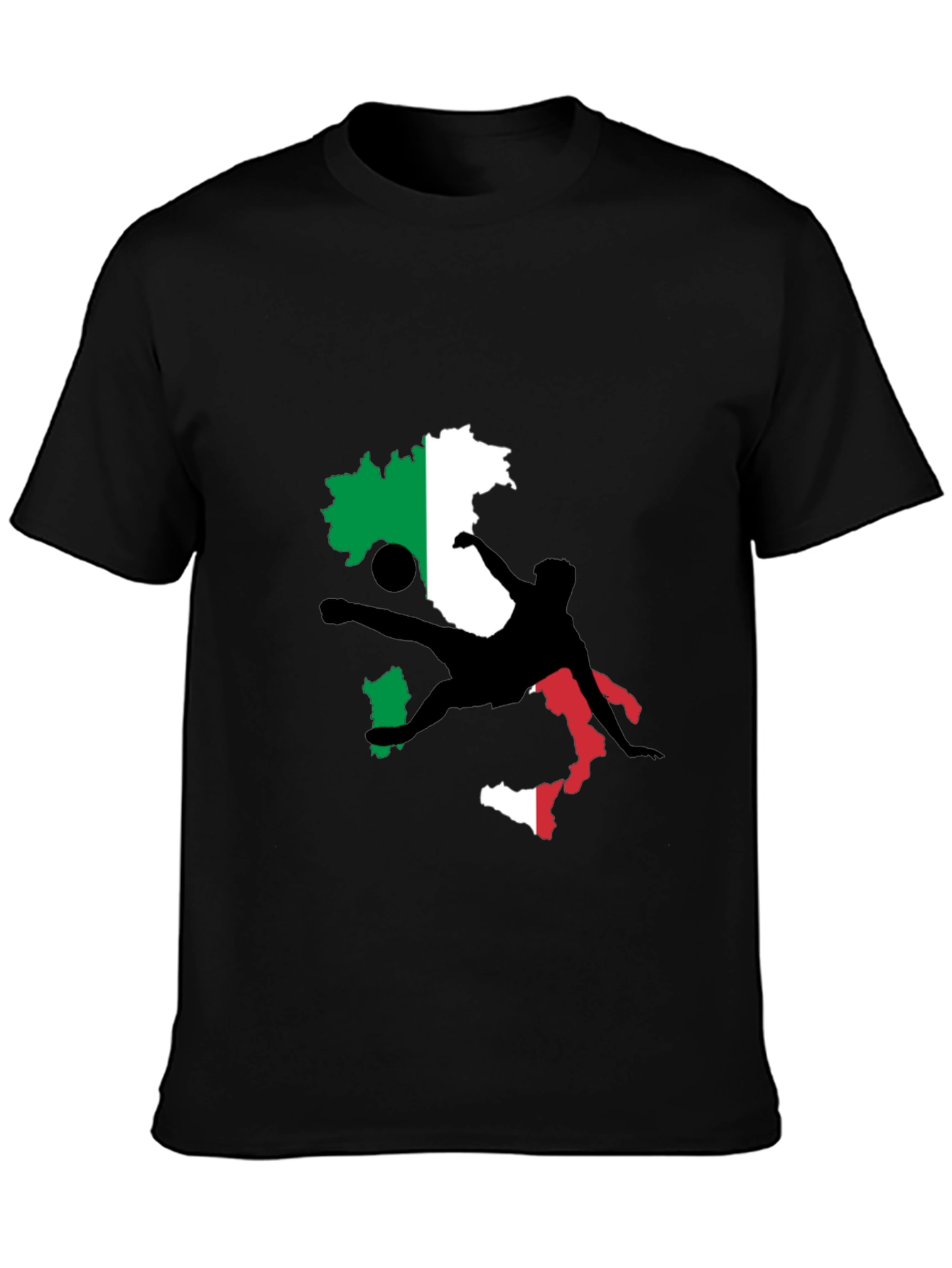 Italy Soccer Fan T-Shirt - Black