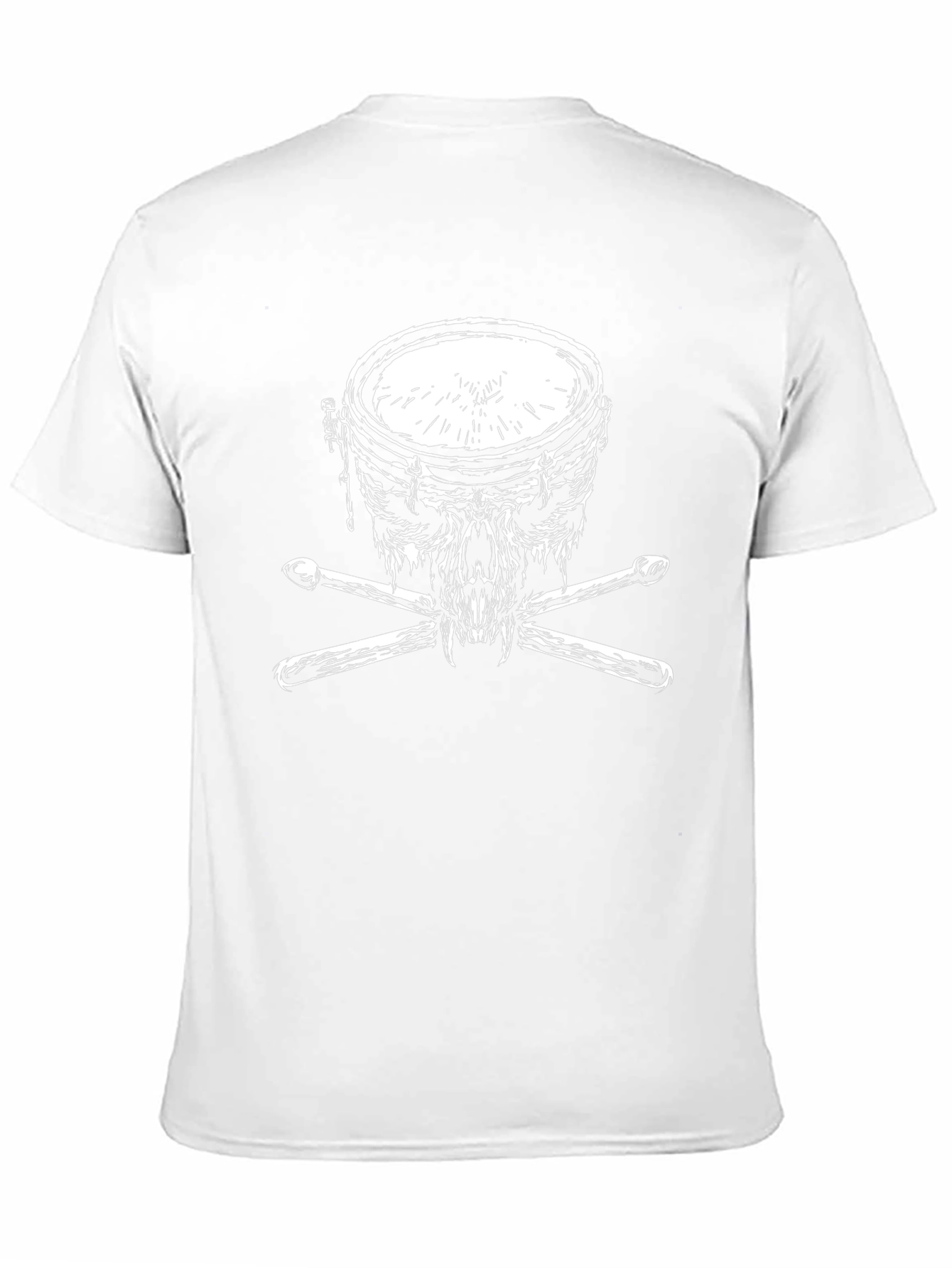 Drum Skull Graphic Tee - Rock & Roll T-Shirt