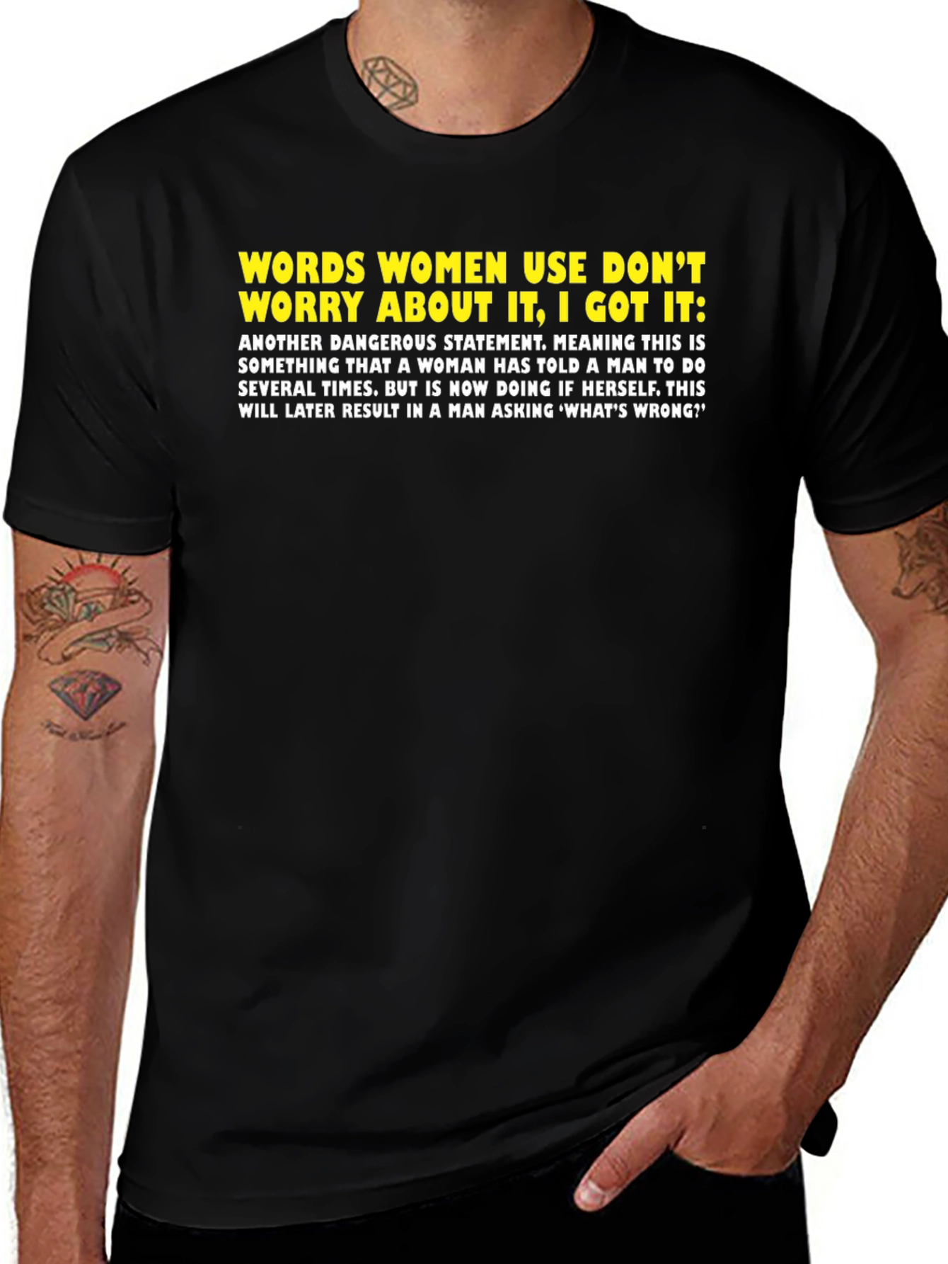 Funny Womens Words Mens T-Shirt