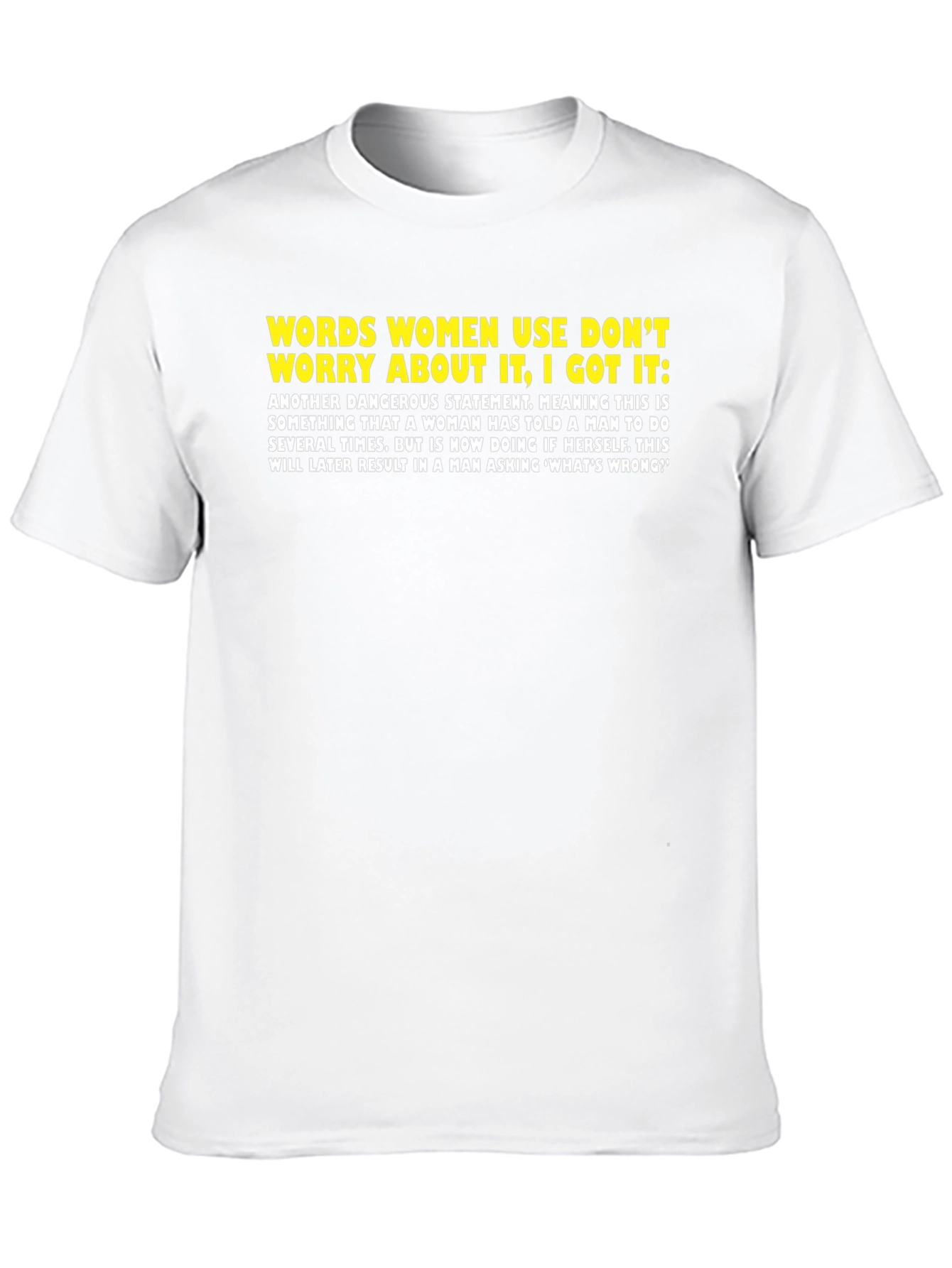 Funny Womens Words Mens T-Shirt