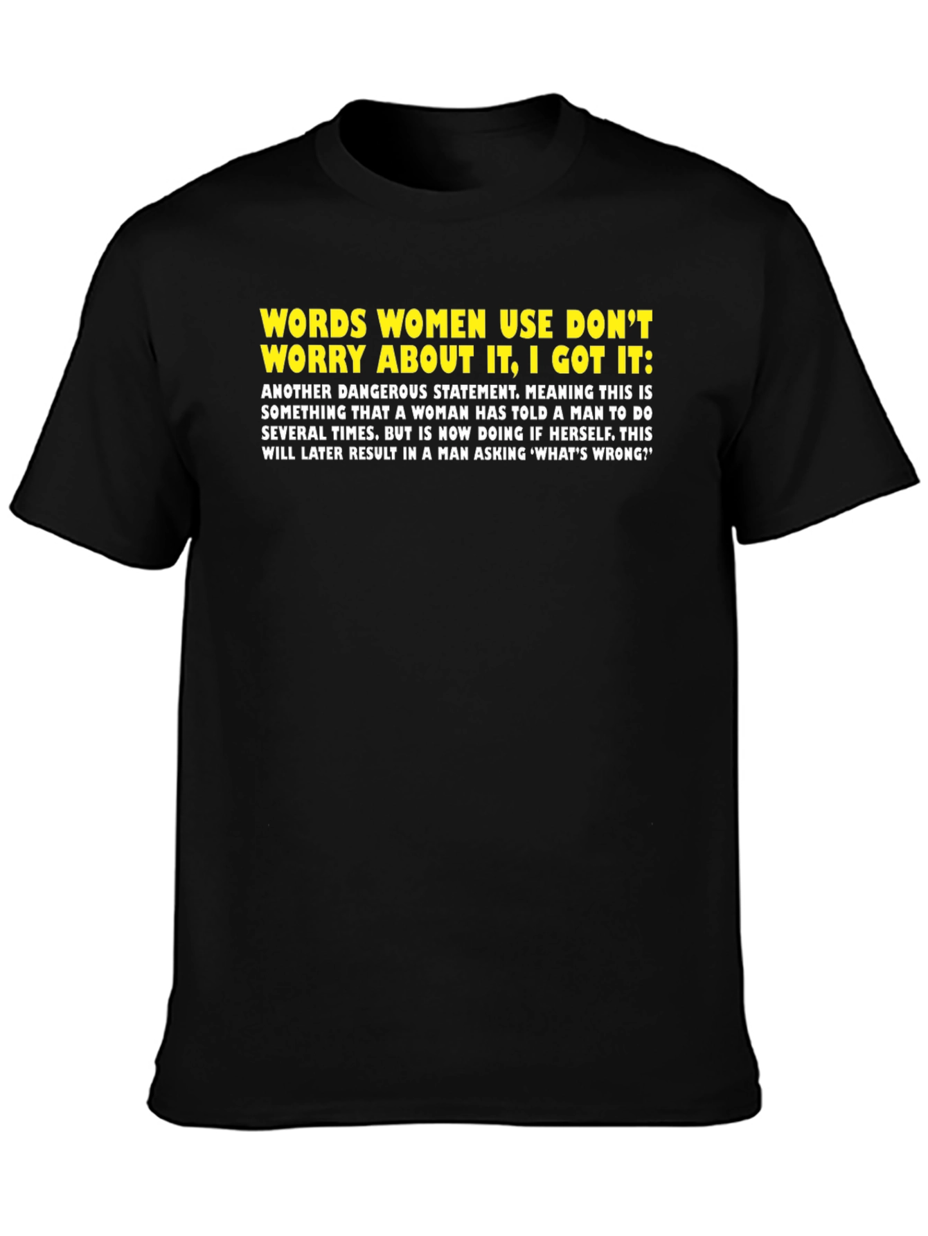 Funny Womens Words Mens T-Shirt