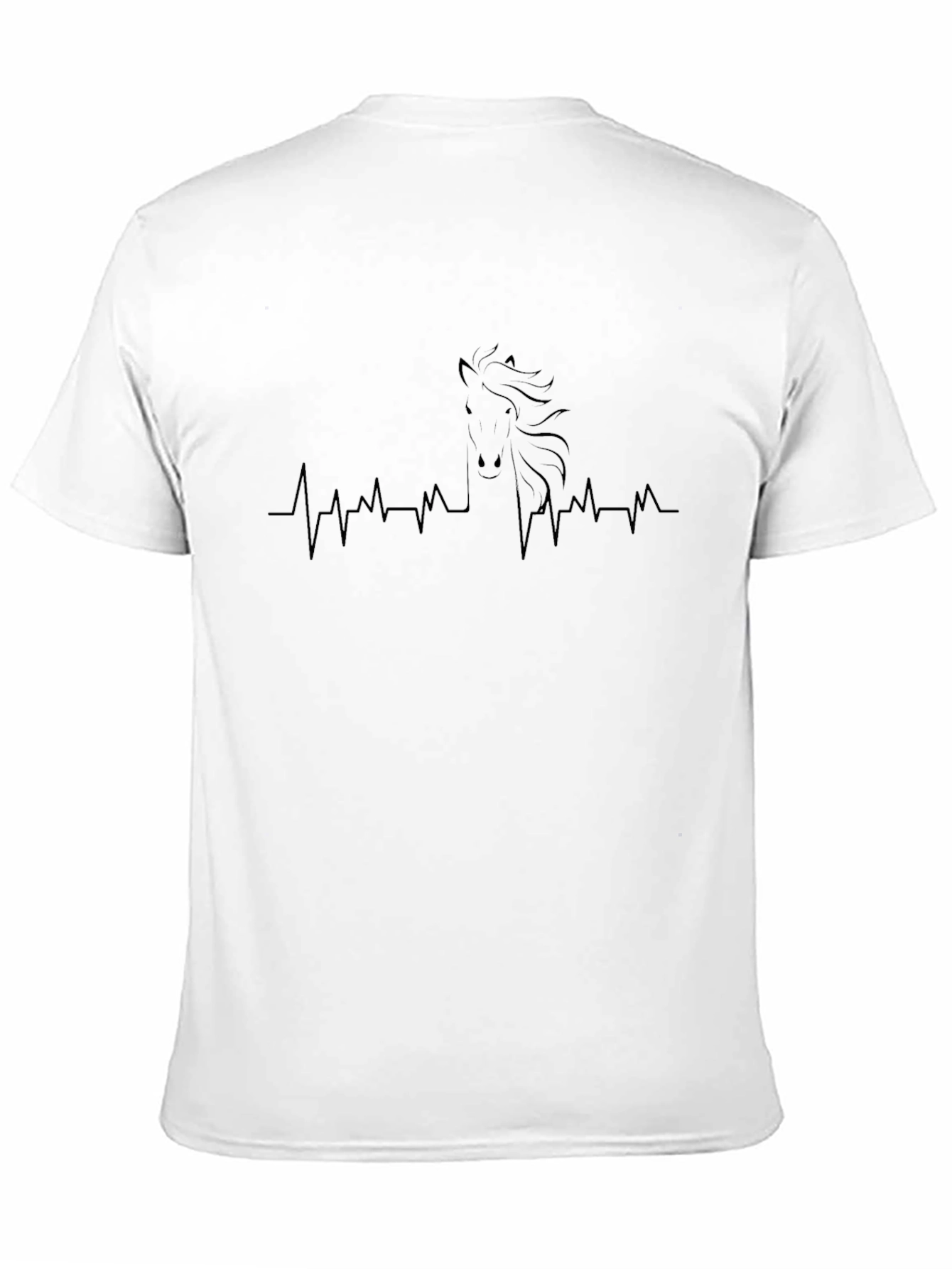 Black Horse Heartbeat T-Shirt