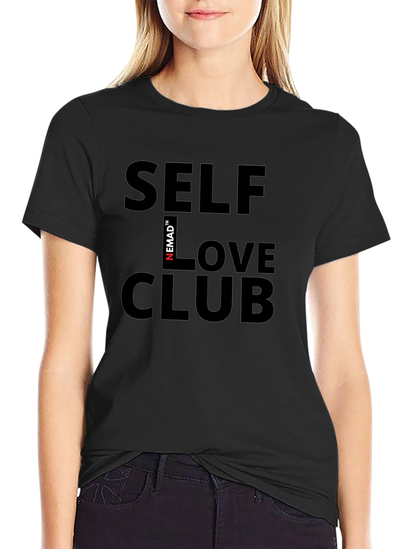 Self Love Club Black Graphic Tee