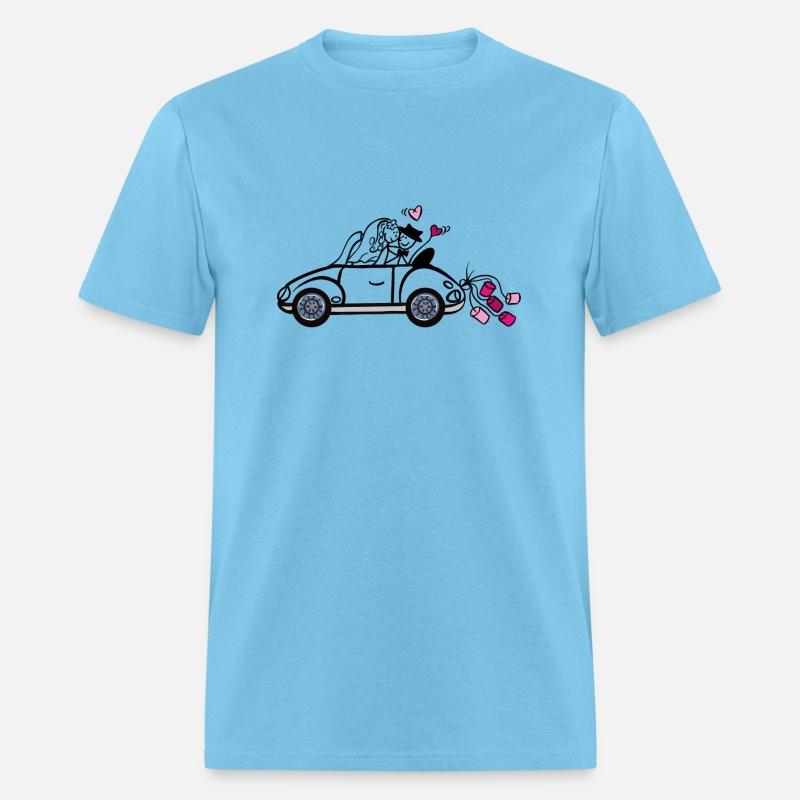 Marriage Stick figure wedding car