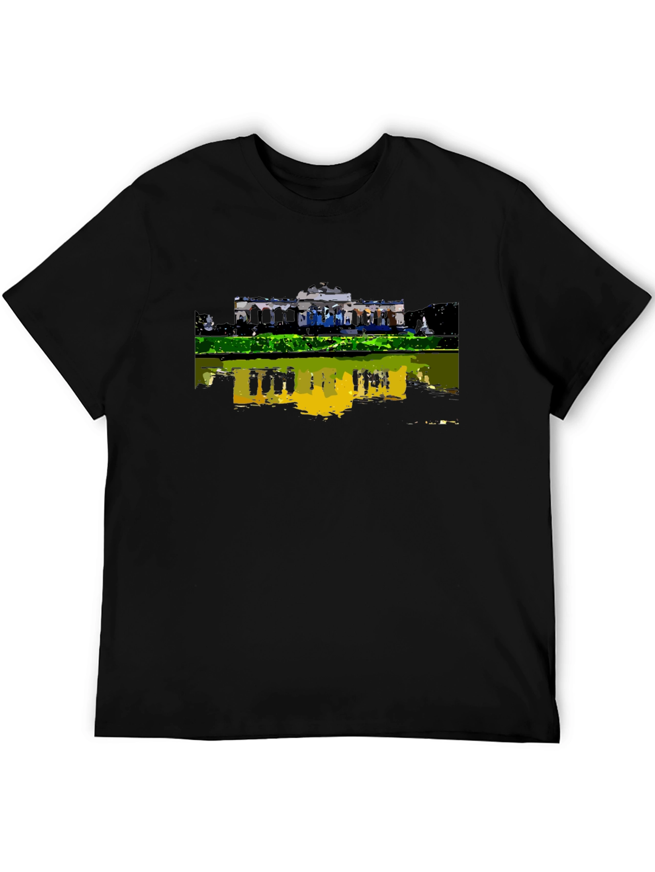 Architectural Reflection Graphic Tee - Black