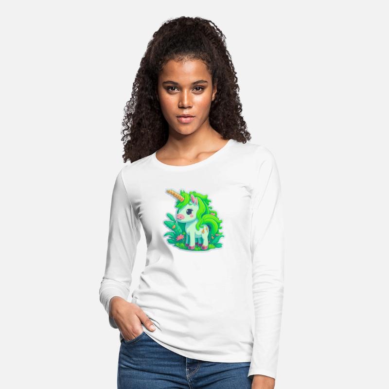 Meadow of the Graceful and Mystical Green Unicorn