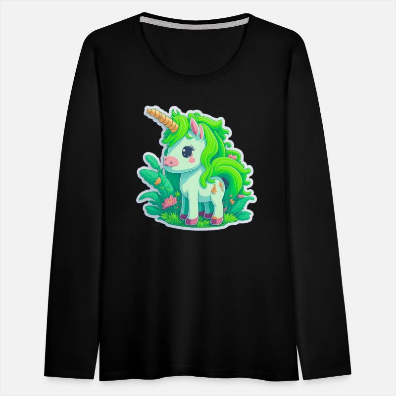 Meadow of the Graceful and Mystical Green Unicorn