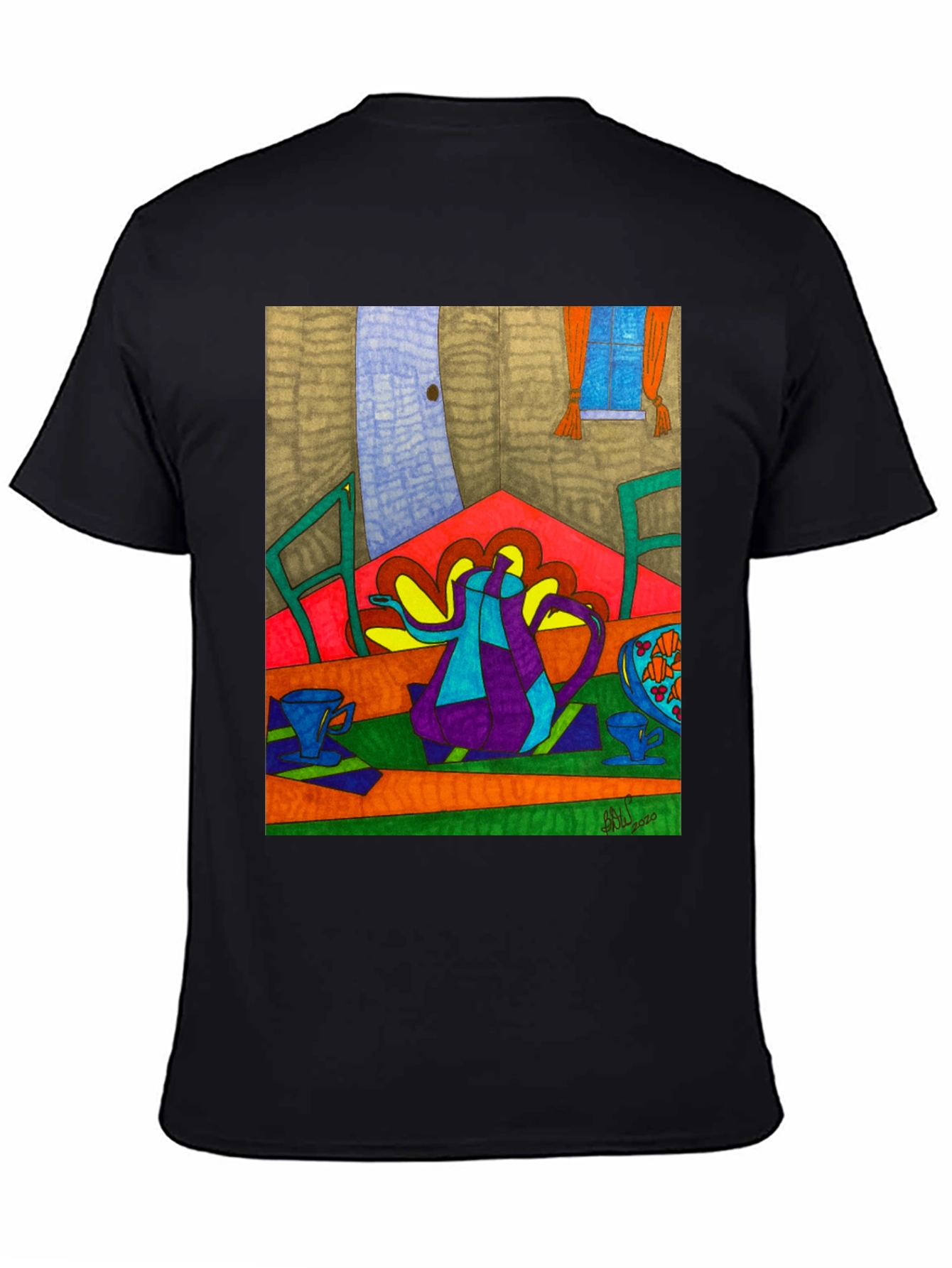 Abstract Tea Party Art Tee