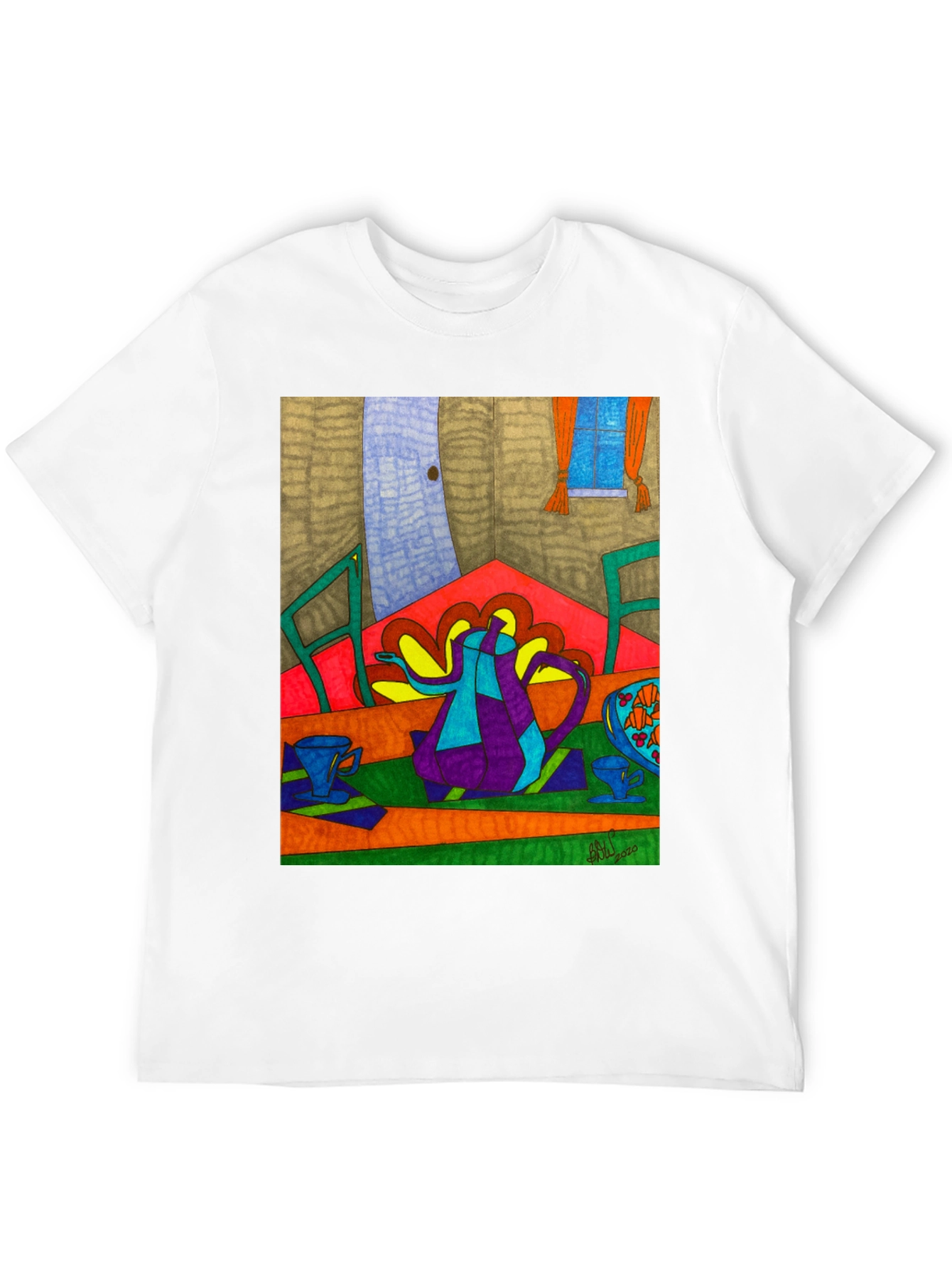 Abstract Tea Party Art Tee