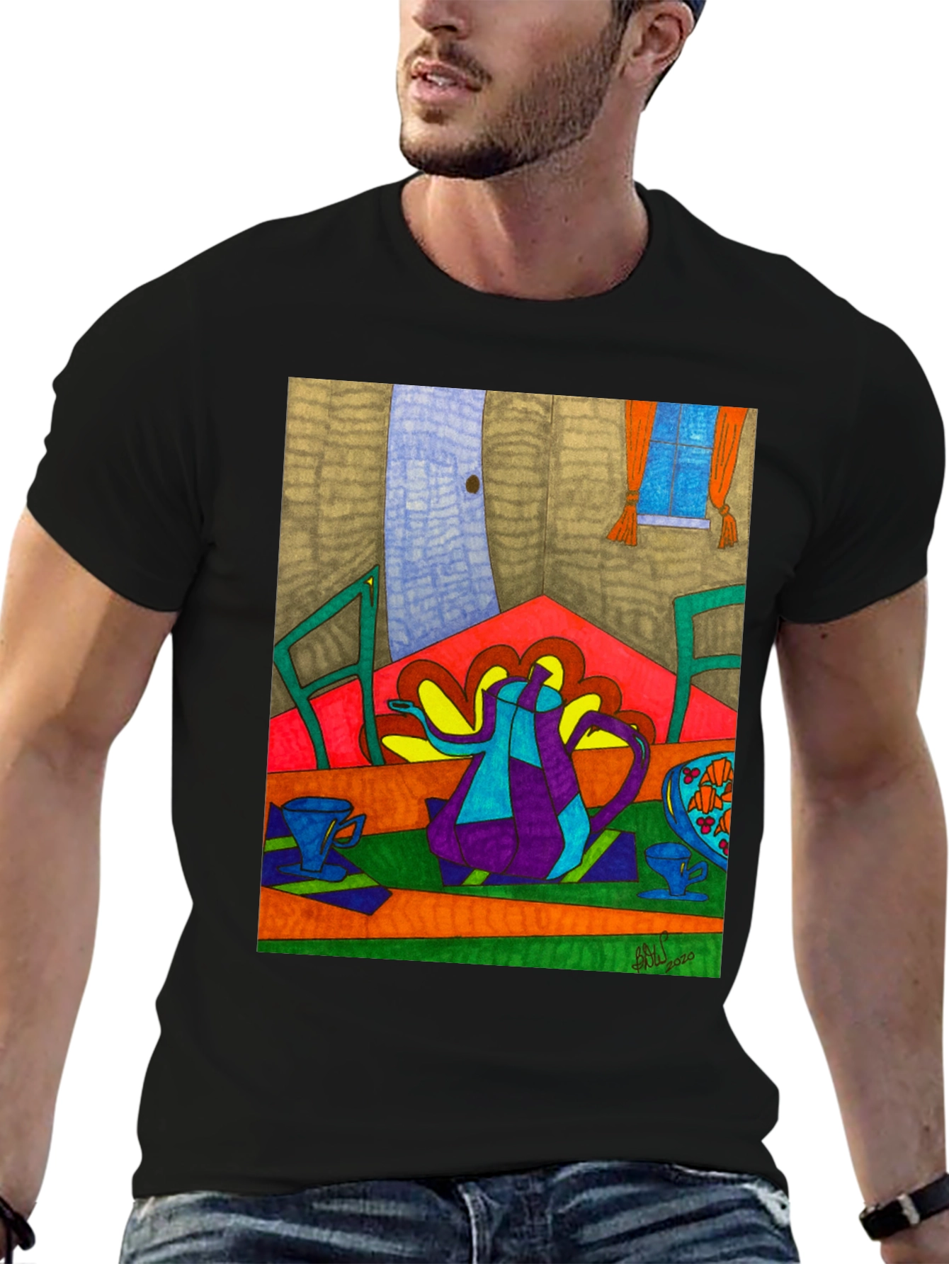 Abstract Tea Party Art Tee