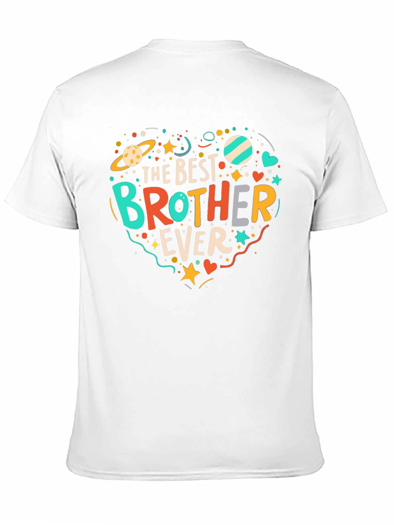 Best Brother Ever Graphic Tee - Novelty T-Shirt
