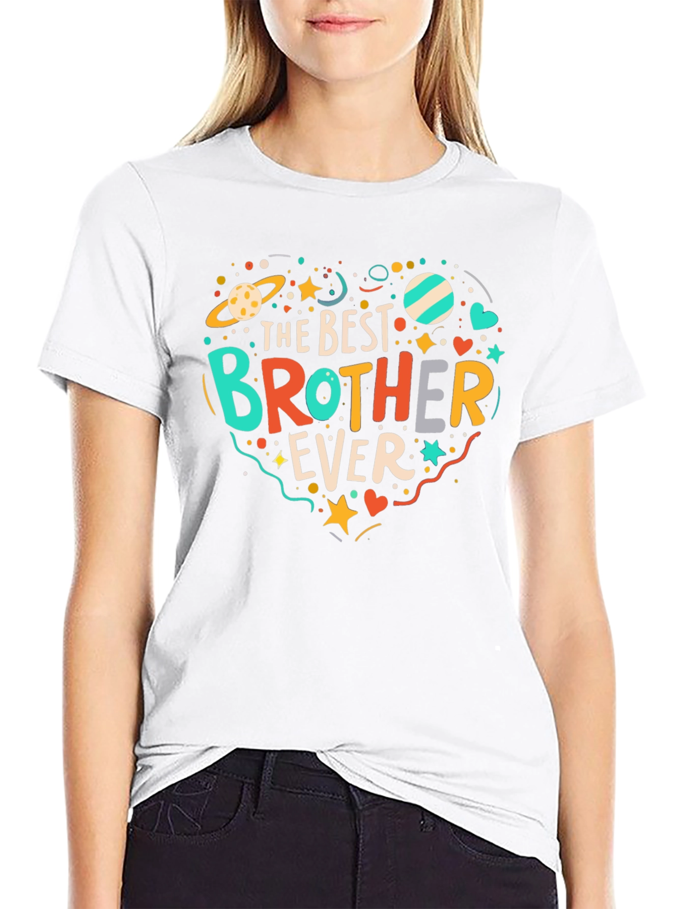 Best Brother Ever Graphic Tee - Novelty T-Shirt