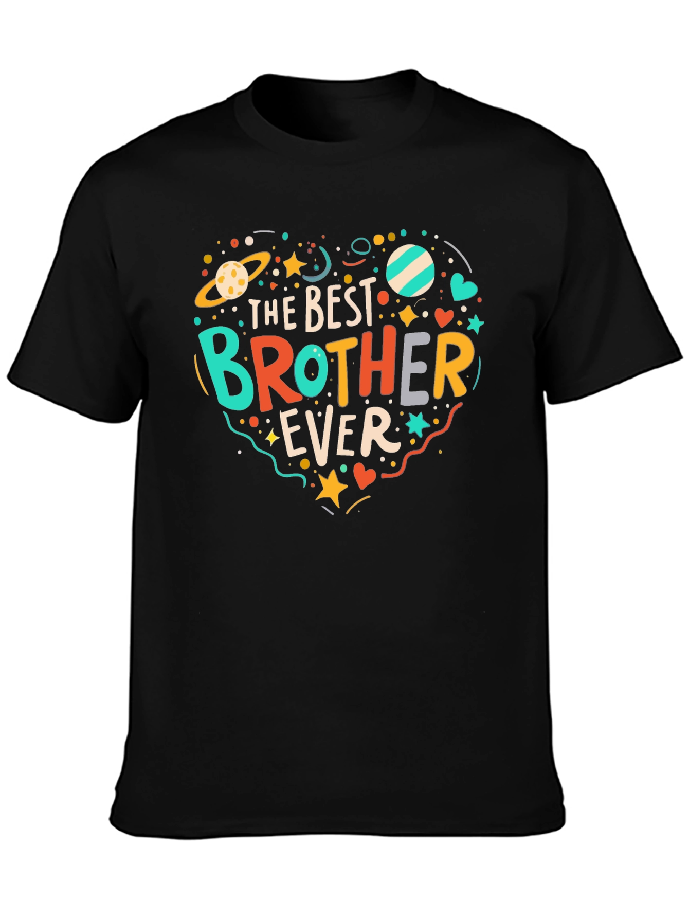 Best Brother Ever Graphic Tee - Novelty T-Shirt