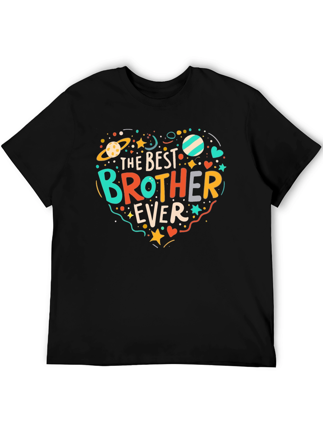 Best Brother Ever Graphic Tee - Novelty T-Shirt