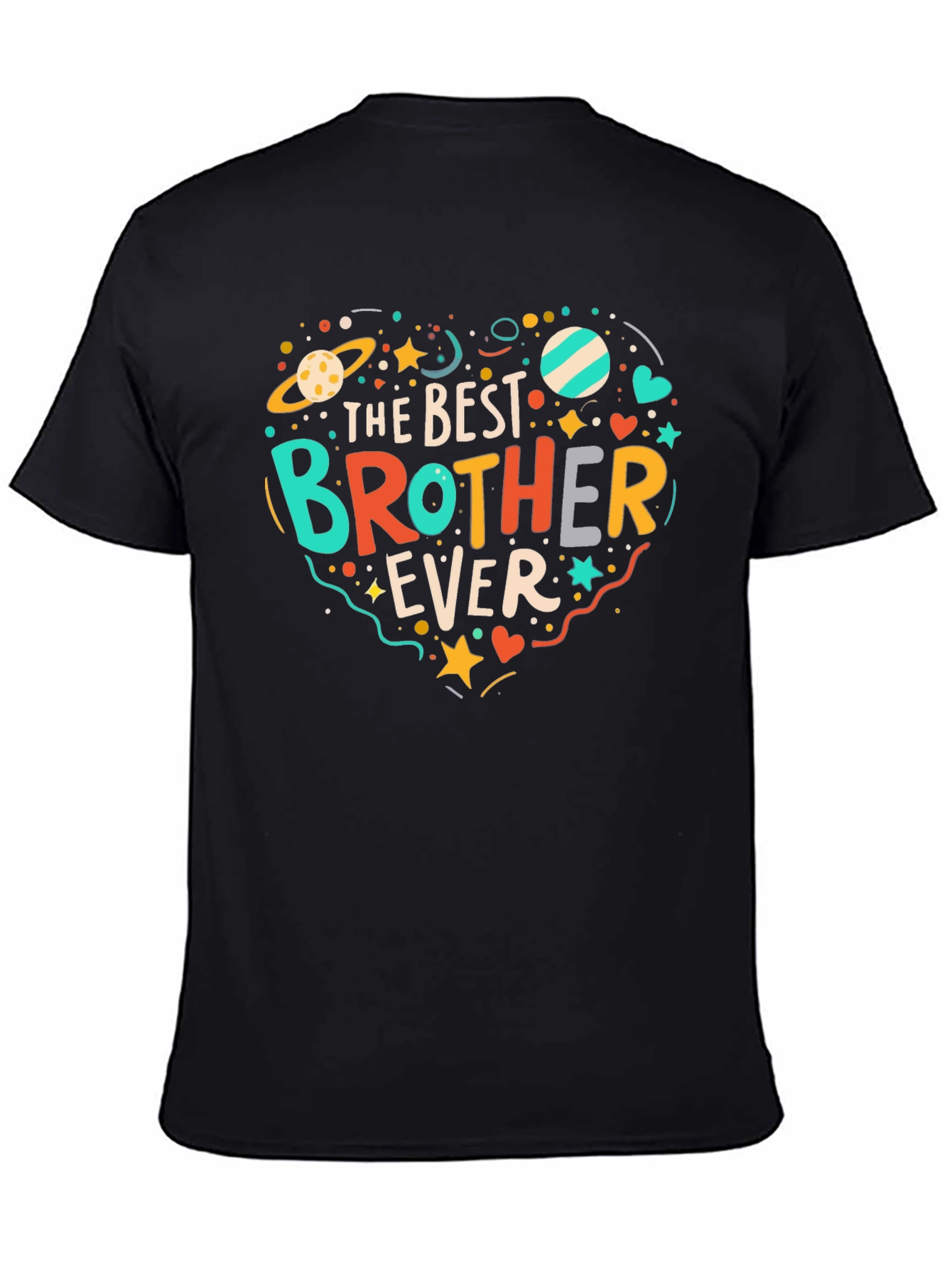 Best Brother Ever Graphic Tee - Novelty T-Shirt