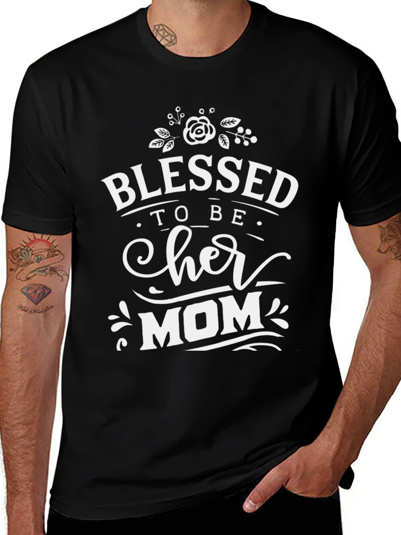Blessed to Be Her Mom T-Shirt