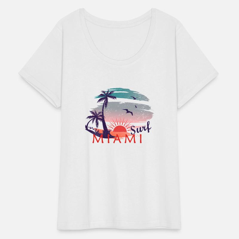 Miami surf inscription.