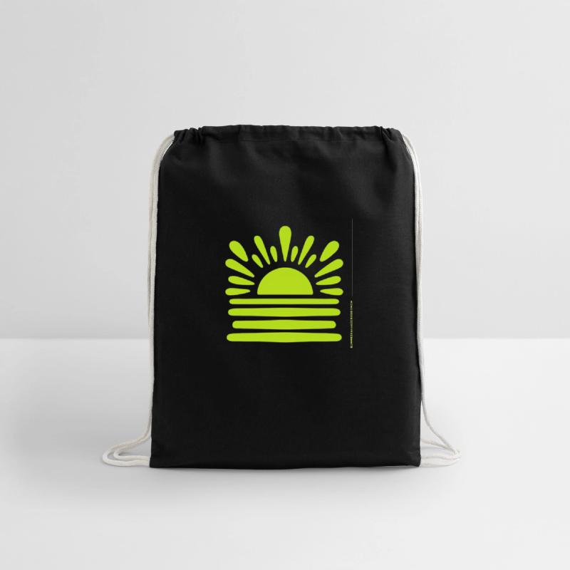 Minimalist Illustration of Rising Sun and Water