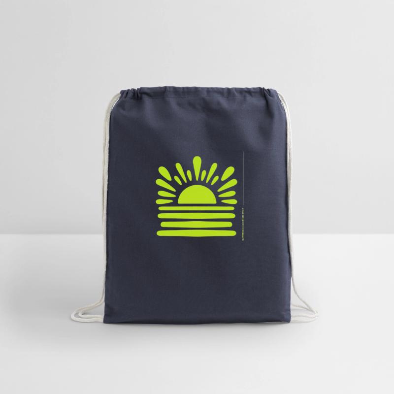 Minimalist Illustration of Rising Sun and Water