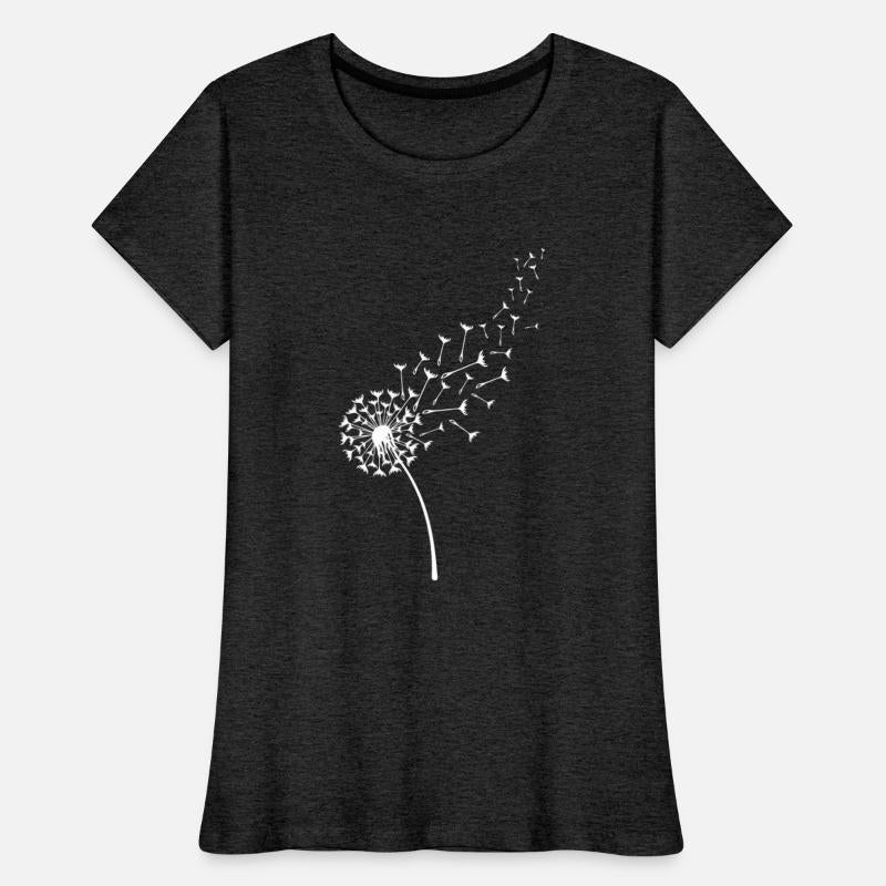 Minimalistic Simple White Dandelion