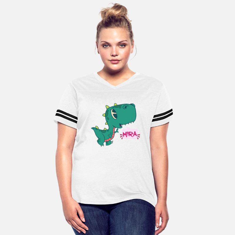 MIRA - Lovely girl name with cute dinosaur