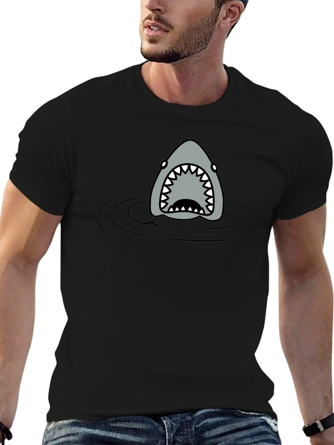 Shark Attack T-Shirt - Funny Graphic Tee