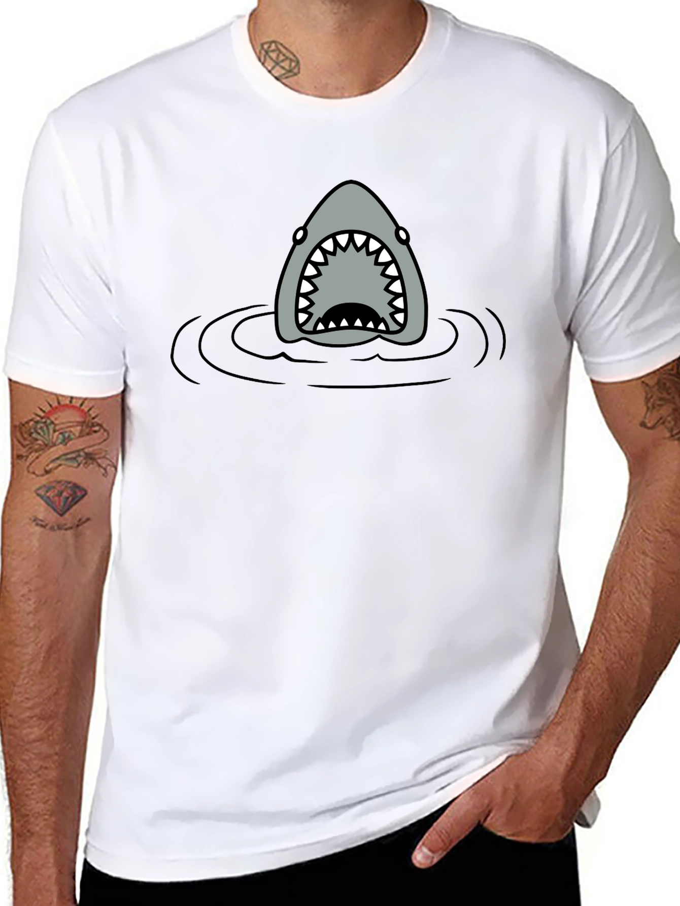 Shark Attack T-Shirt - Funny Graphic Tee