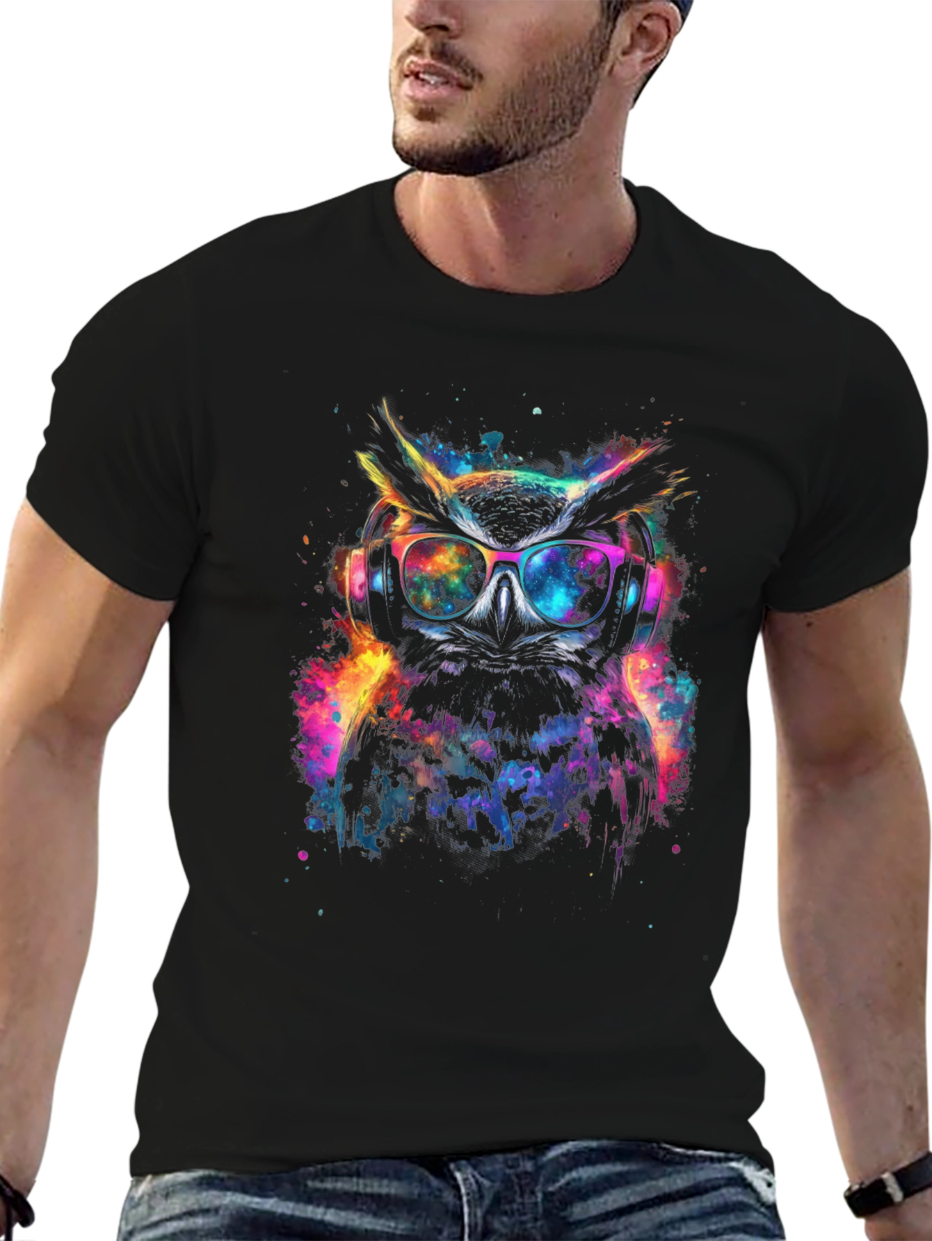 Cosmic Owl T-Shirt: Cool Graphic Tee