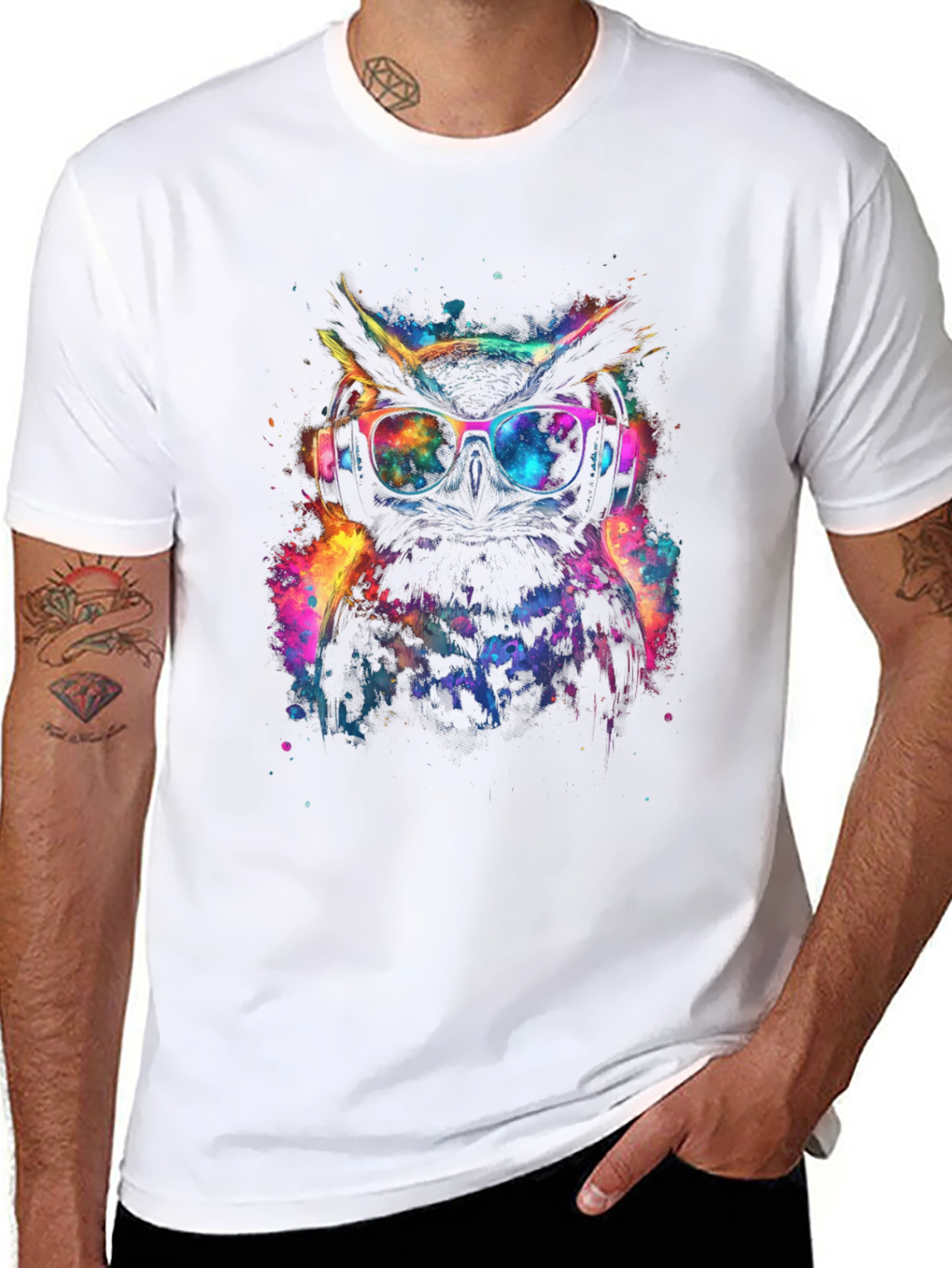 Cosmic Owl T-Shirt: Cool Graphic Tee