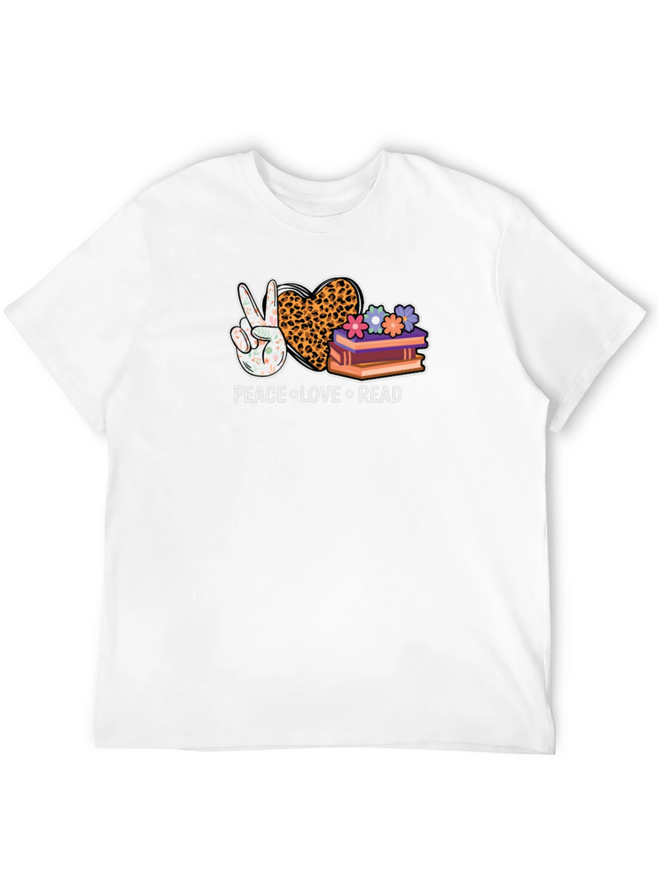 Peace Love Read Graphic Tee