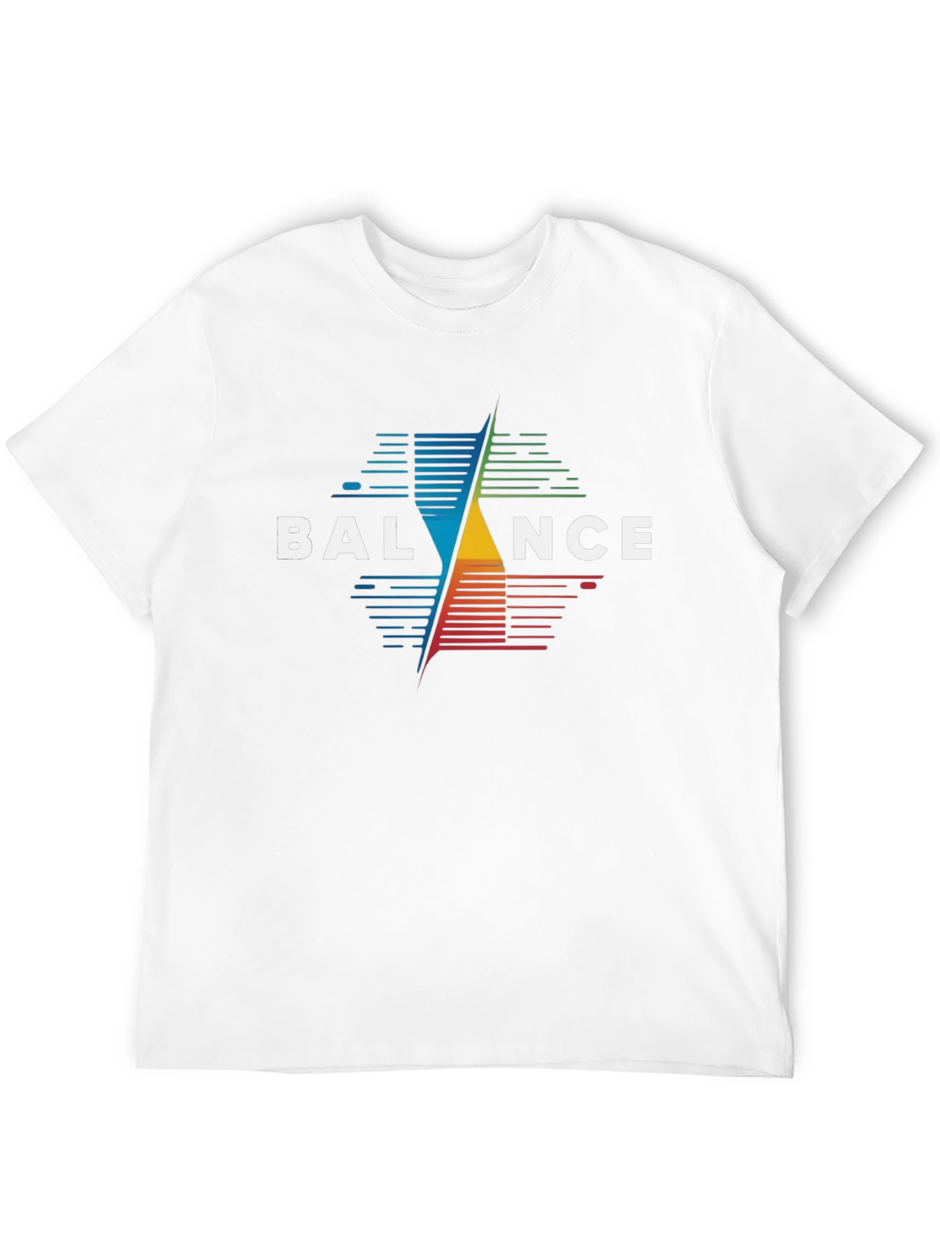 Balance Graphic Print Black T-Shirt