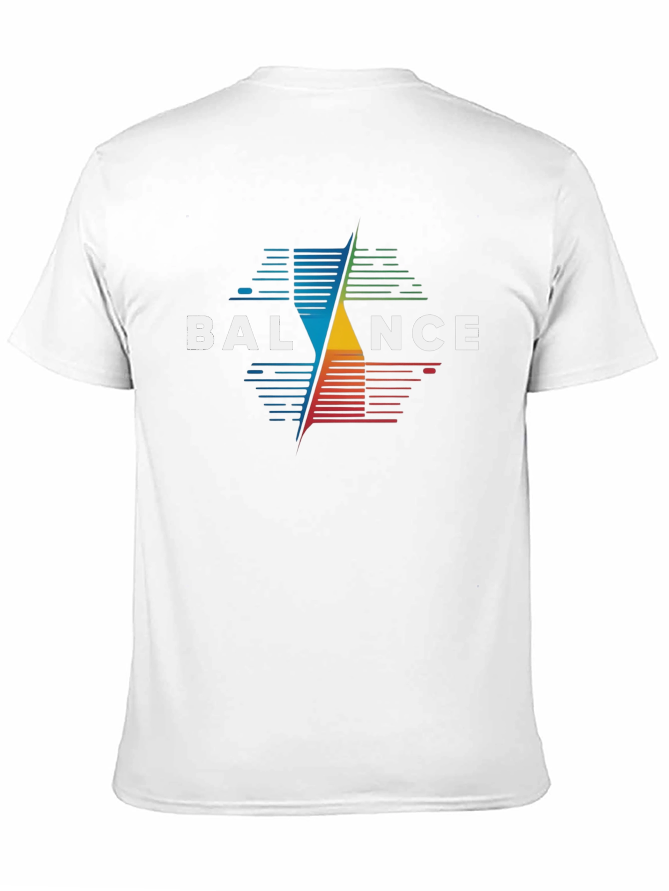 Balance Graphic Print Black T-Shirt
