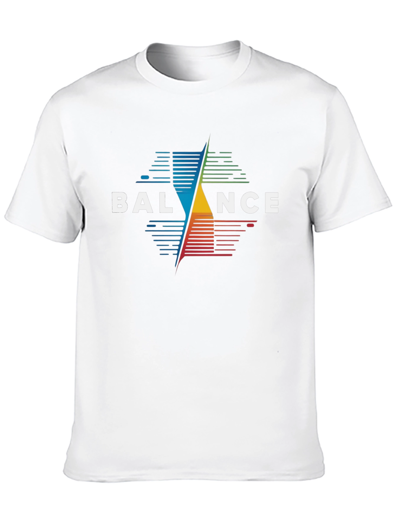 Balance Graphic Print Black T-Shirt
