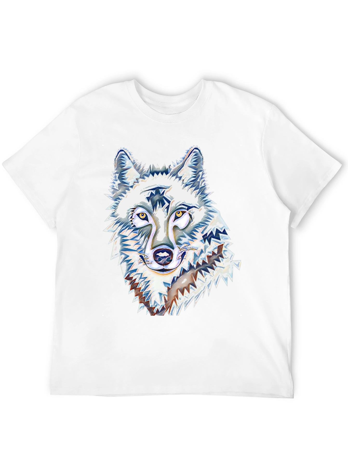 Wolf Graphic Tee - Black Cotton Blend