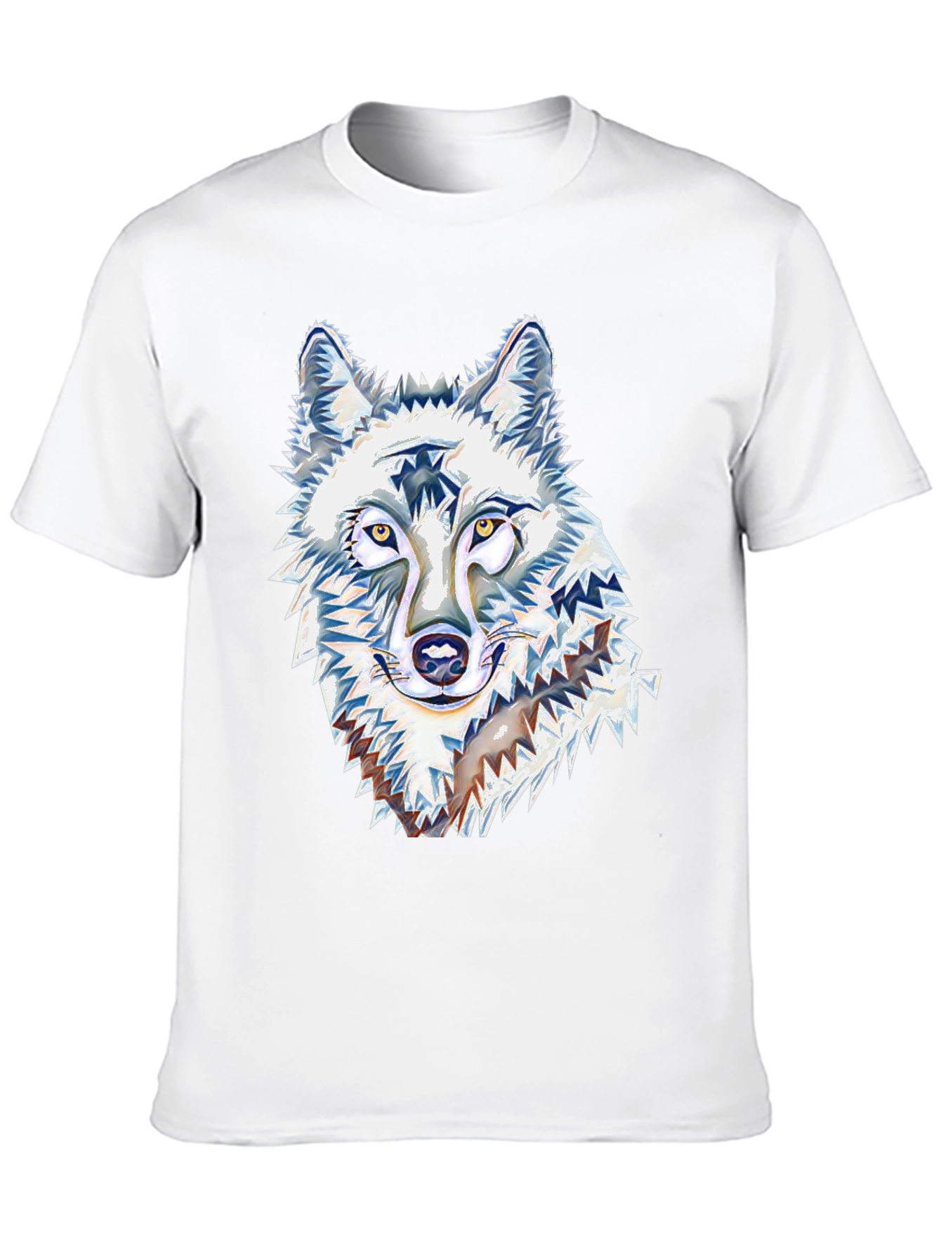 Wolf Graphic Tee - Black Cotton Blend