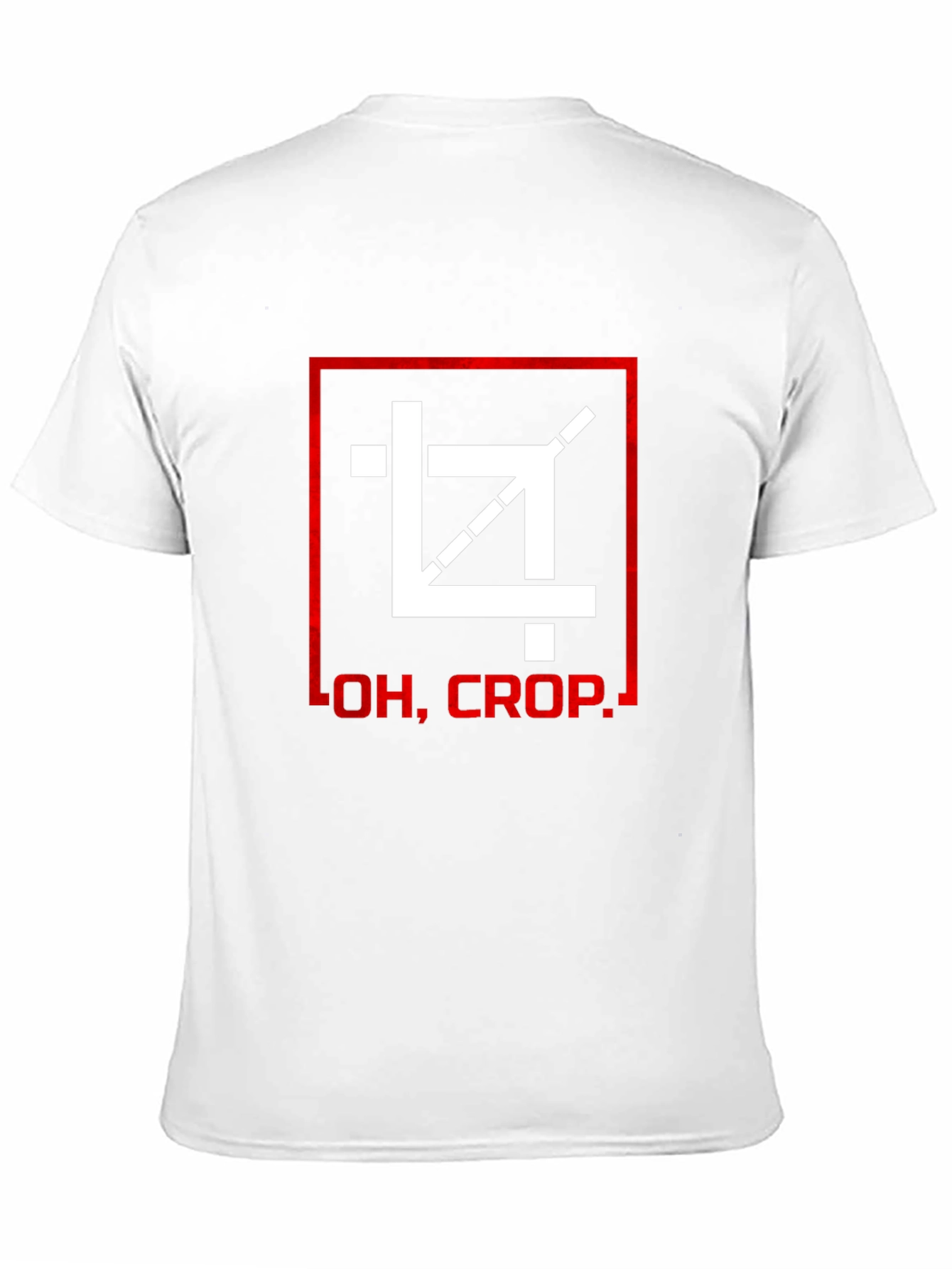 Oh Crop! Graphic Print Black T-Shirt