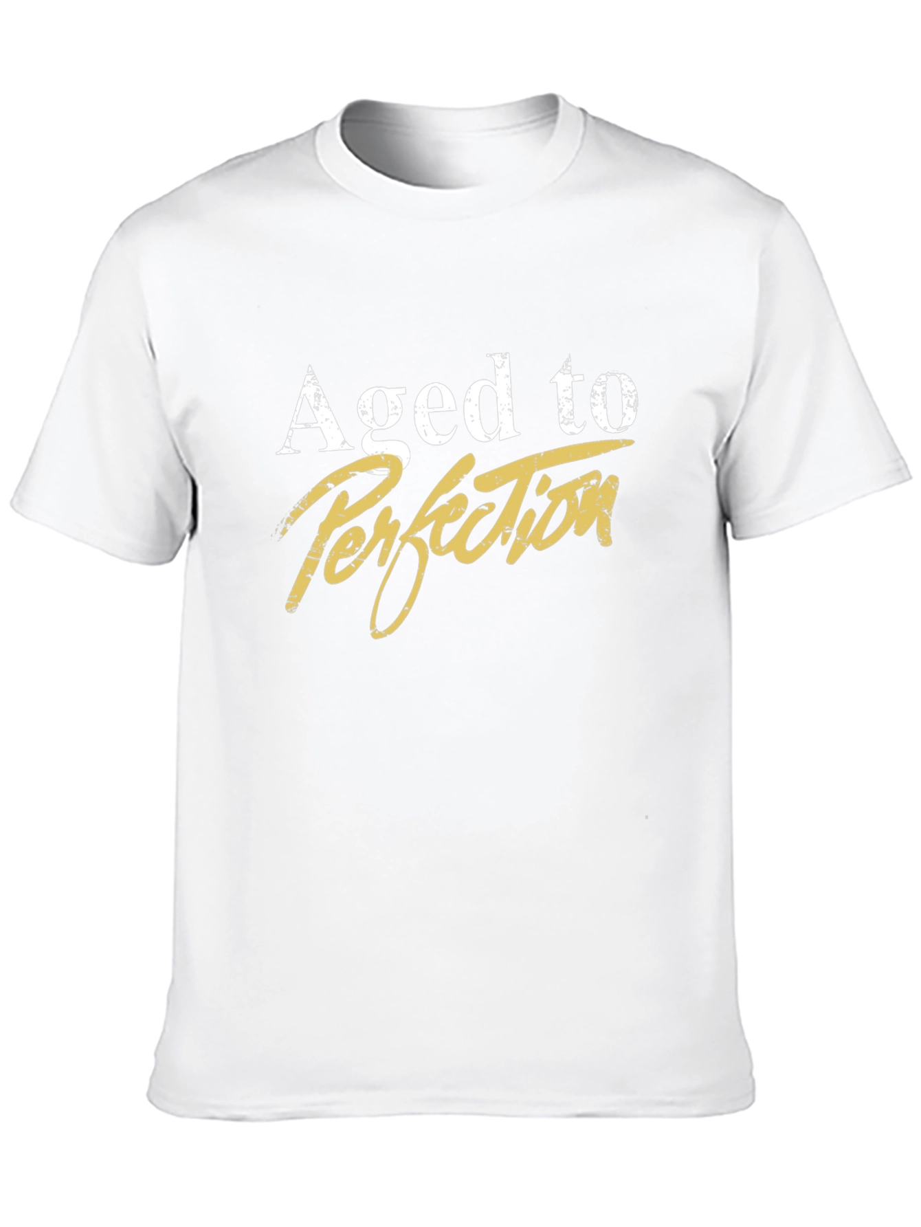 Aged to Perfection Graphic Tee - Black Cotton T-Shirt