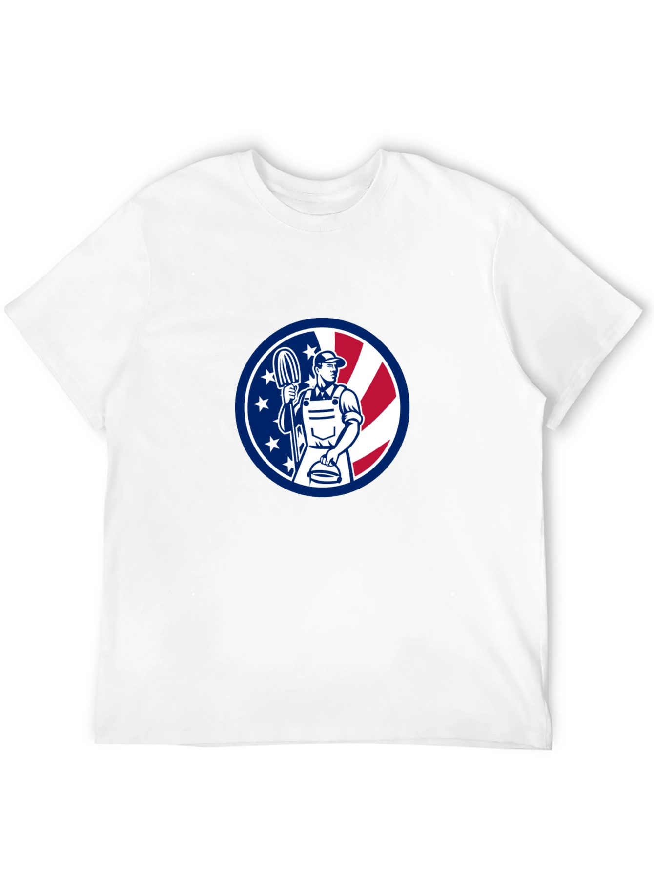Patriotic Plumber Graphic T-Shirt