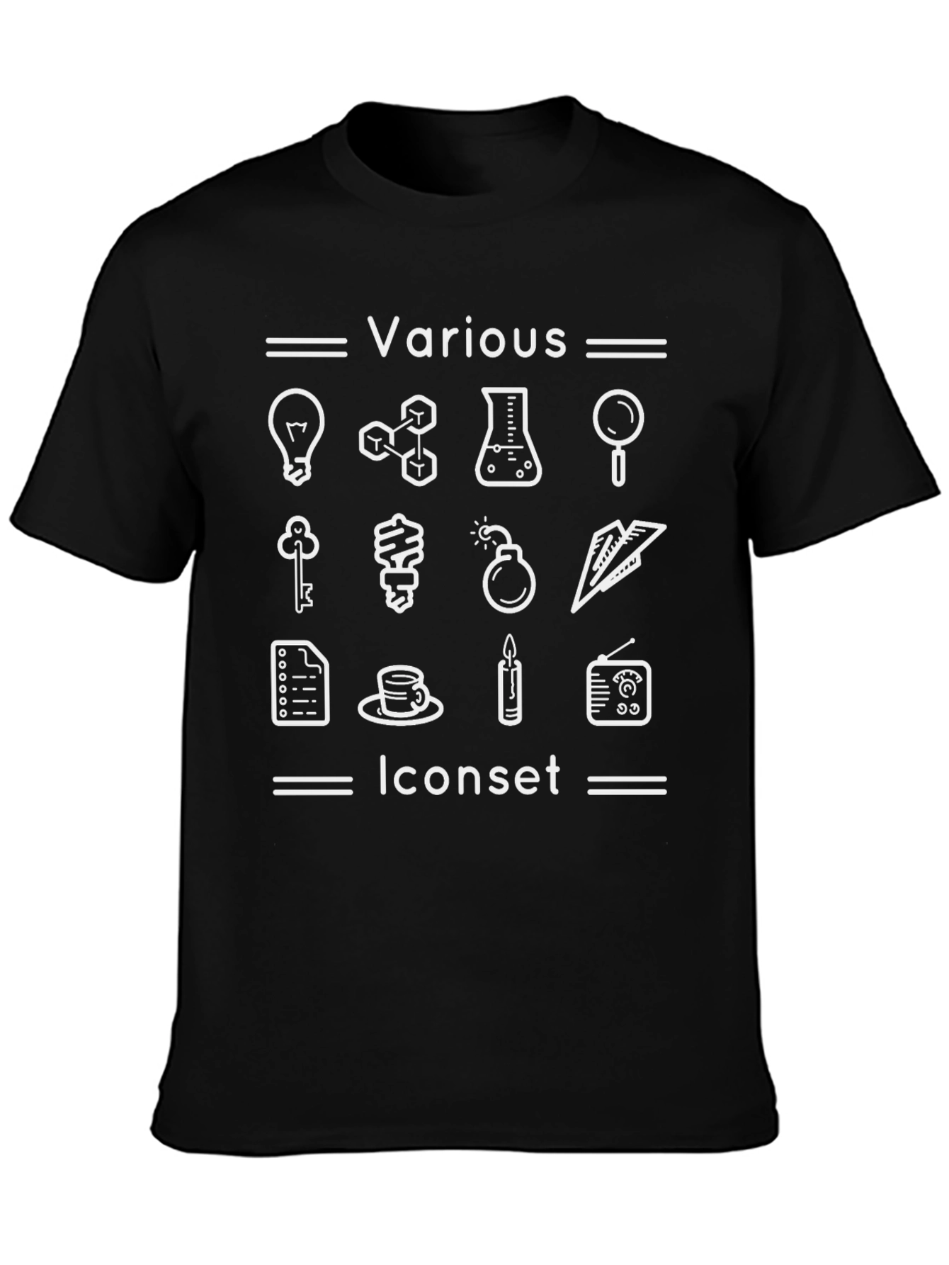 Various Iconset Graphic T-Shirt
