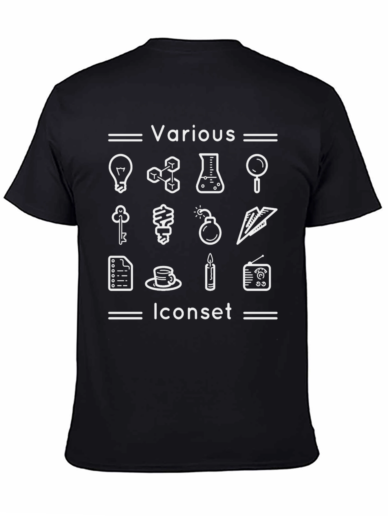 Various Iconset Graphic T-Shirt