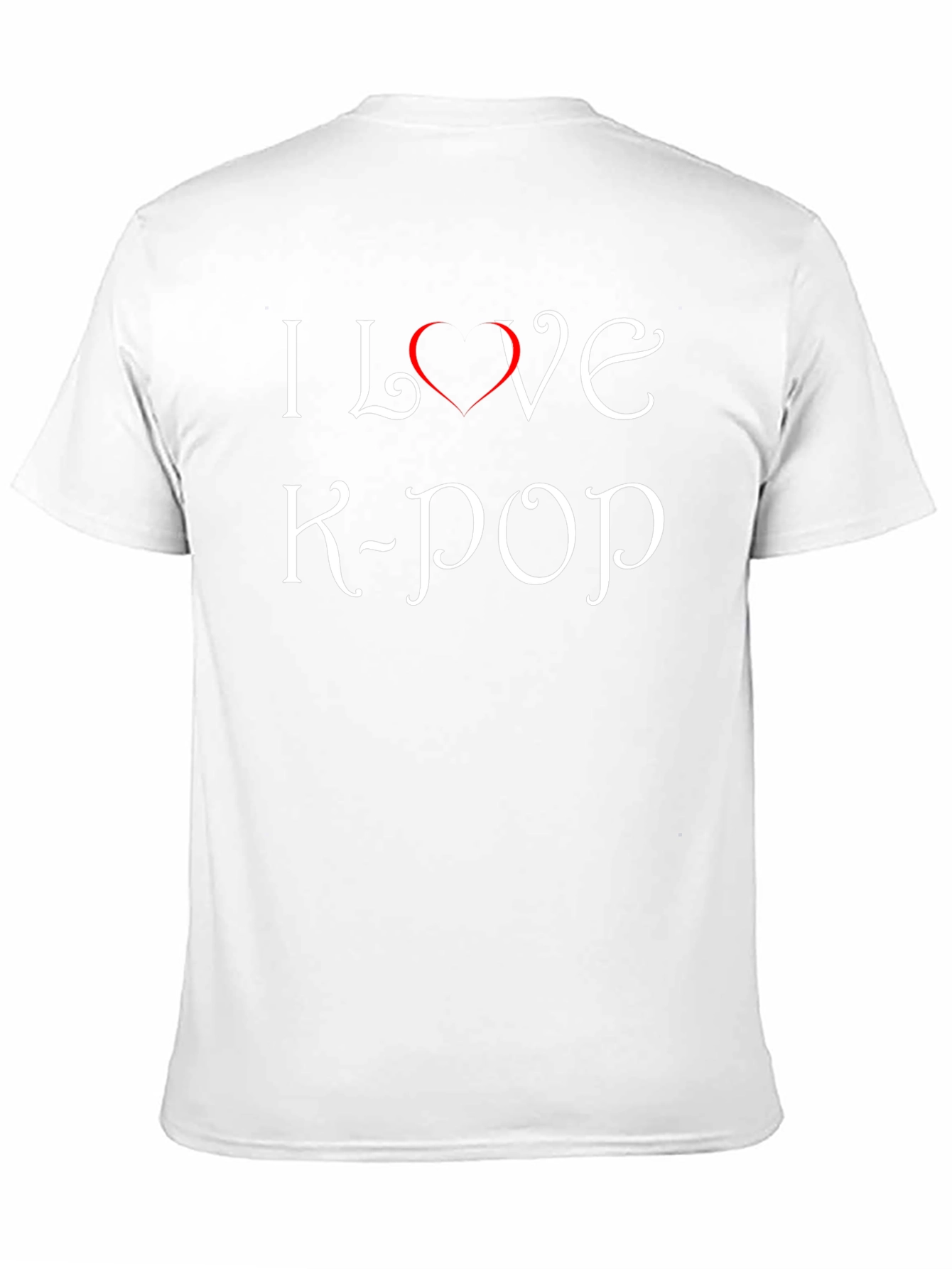I Love K-Pop Black Graphic Tee Shirt